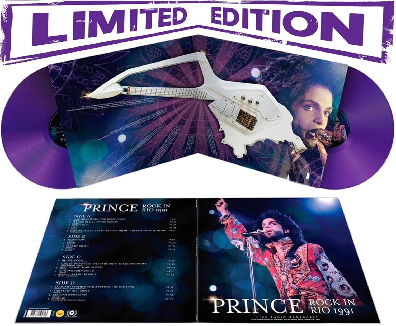 Prince – Rock In Rio 1991 LP 12" Purple Vinyl Record - Limited Edition