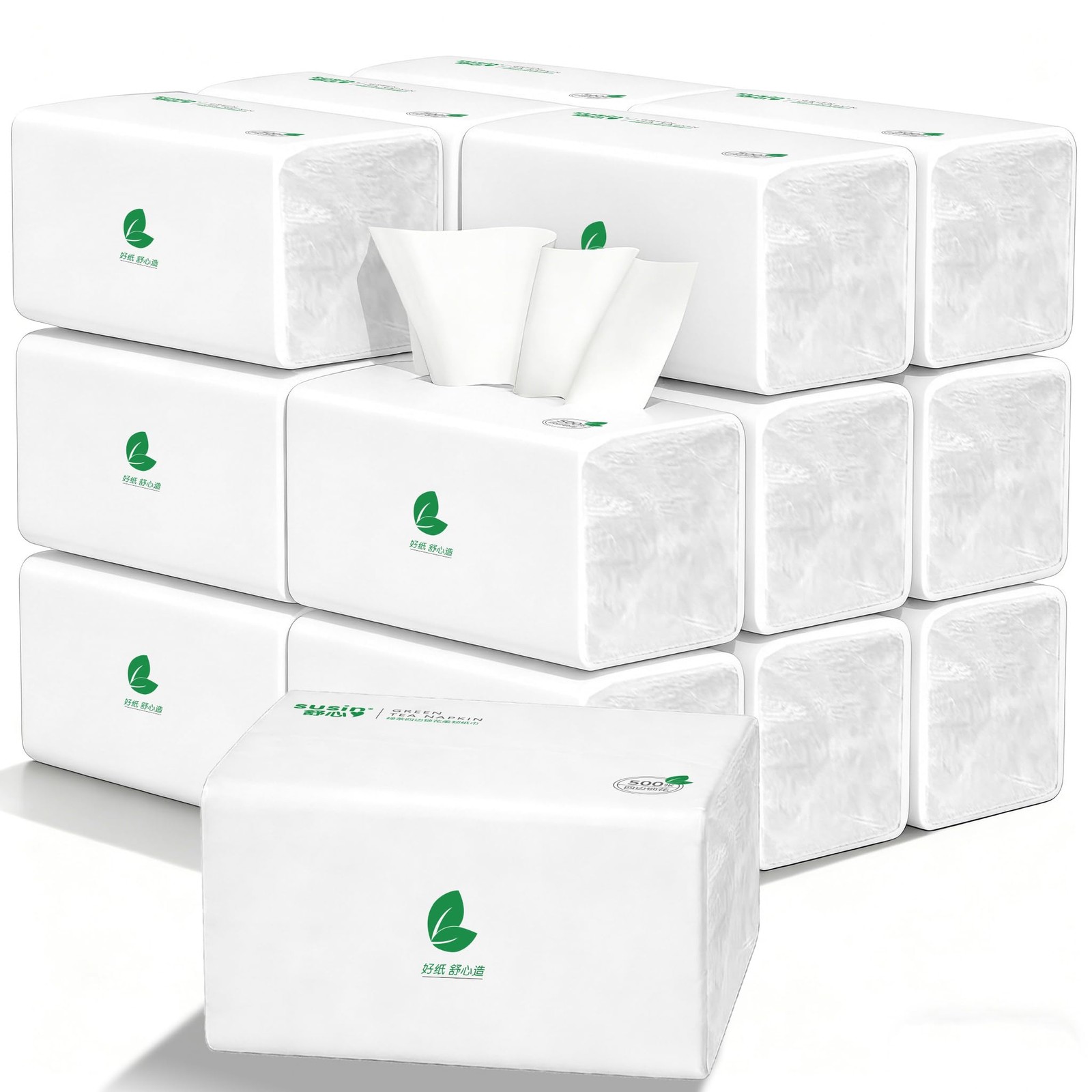 Small Facial Tissues 9000 Sheets of 18 Packs [Not in Box] 5-Ply 1800 Draws Ex...