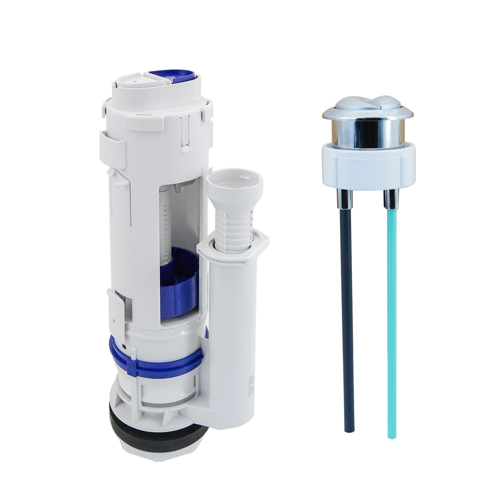 Dual Flush Valve & Push Button Replacement Parts and Assembly Fits Geberit & ...