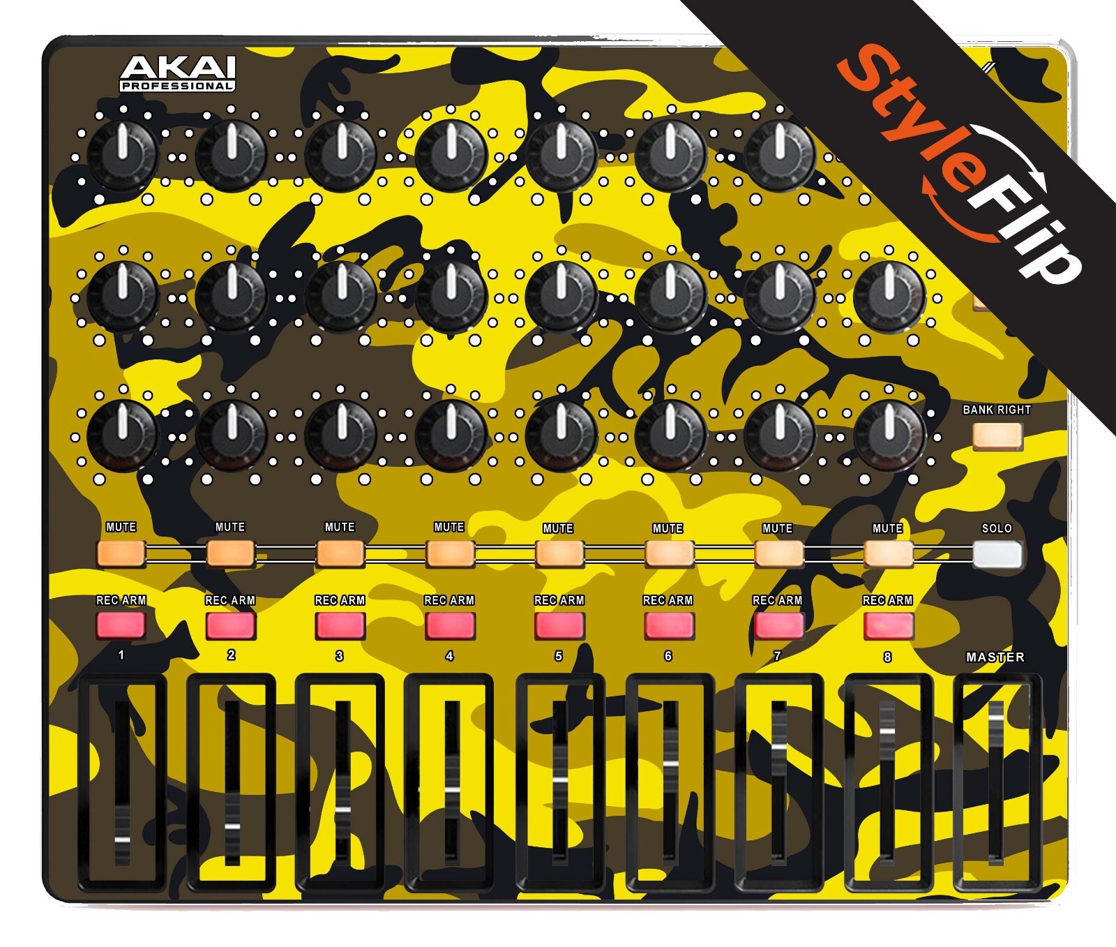 Akai Midi Mix Skin | Camo Yellow | Protective Decal | StyleFlip Skins