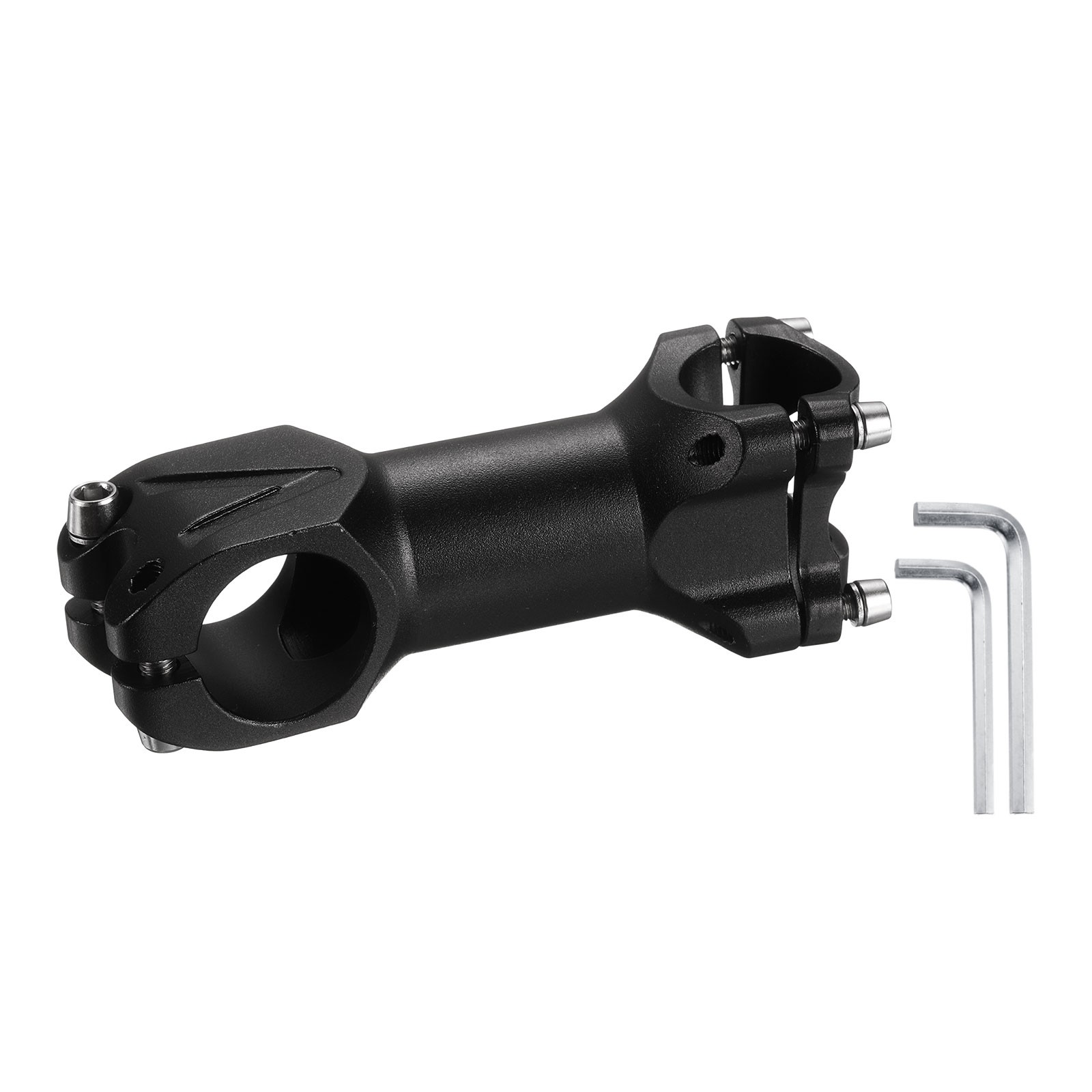 25.4mm Bike Stem 7 Degree 90mm Bicycle Handlebar Stem for MTB, Black