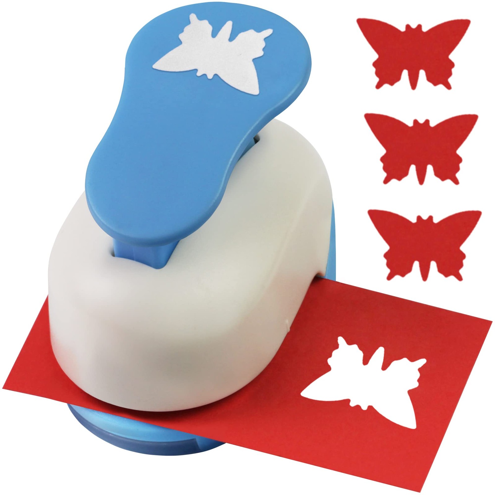 Butterfly Punch Cutter 1-inch, Paper Punches, Craft Lever Punch Handmade, Hol...