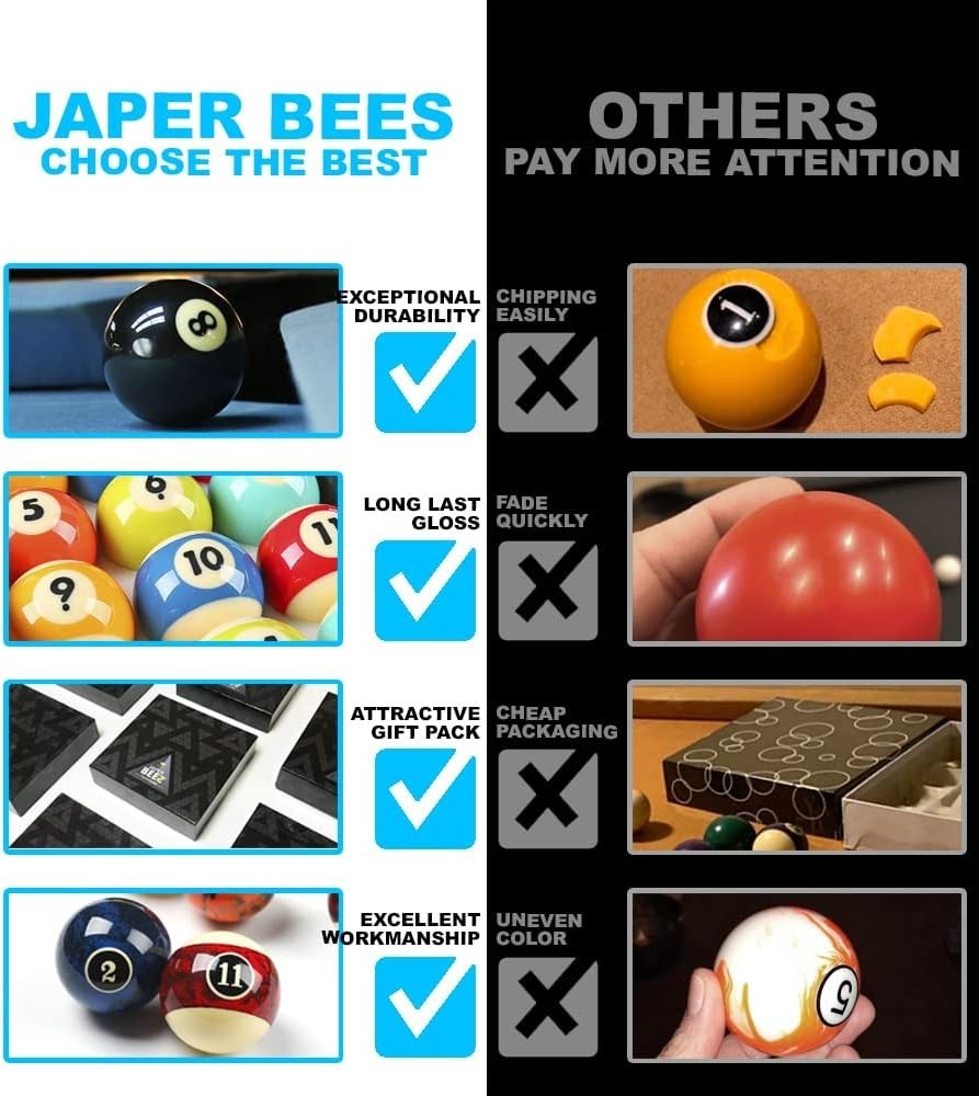 16-Piece Regulation Billiard Balls