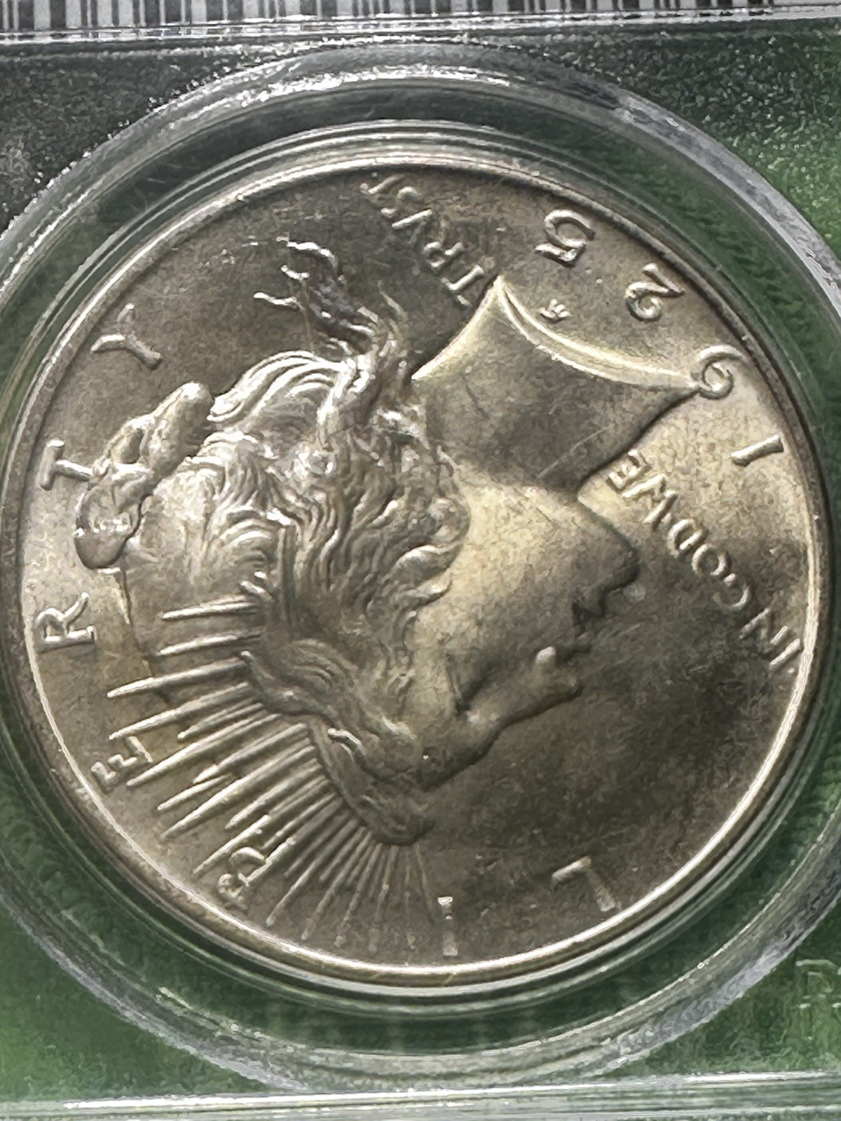1925 Peace Silver Dollar MS65 PCGS Blue Label