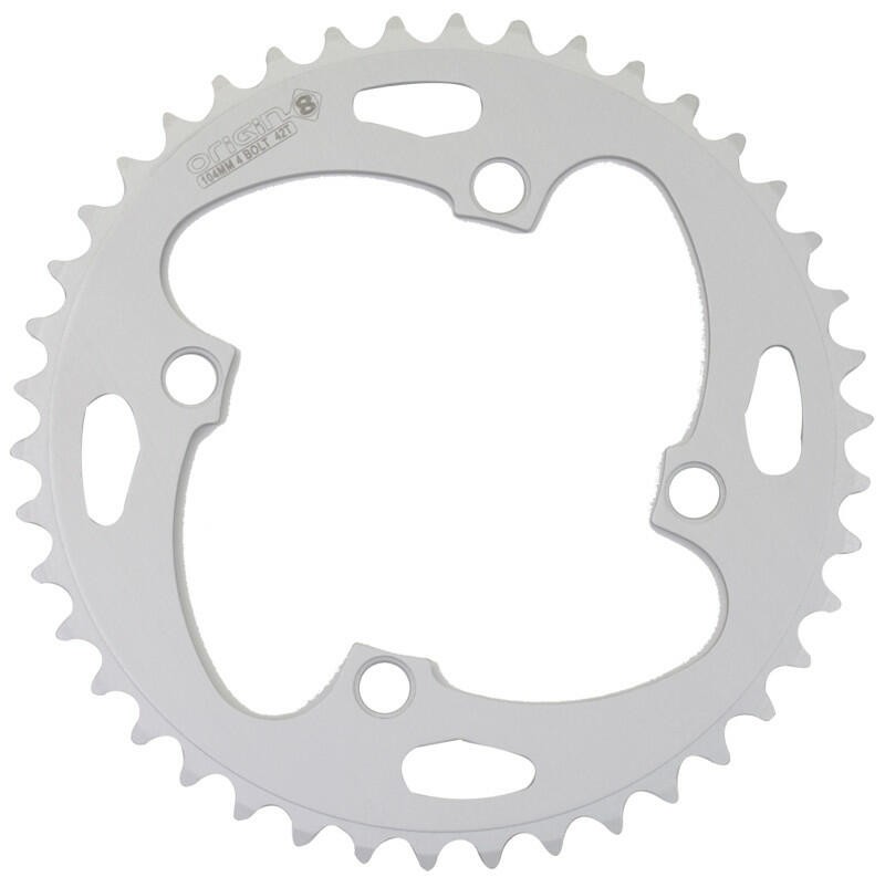 Origin-8 Alloy Blade Chainrings Chainring Or8 104mm 42t 4bolt Aly Sil