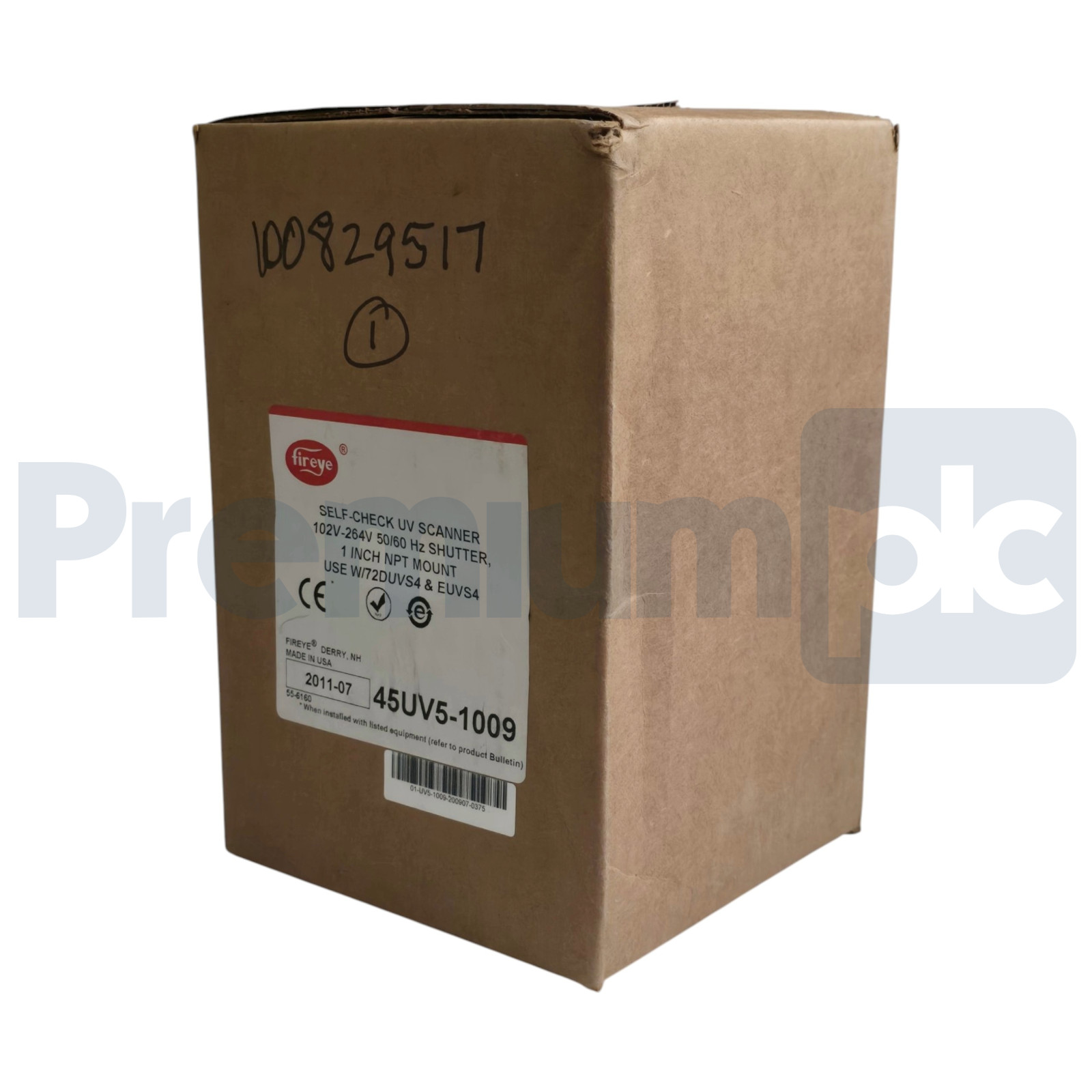 Fireye 45UV5-1009 | 45UV51009 UV Self-Check UV Flame Scanner 102-264V 1" NPT F/S