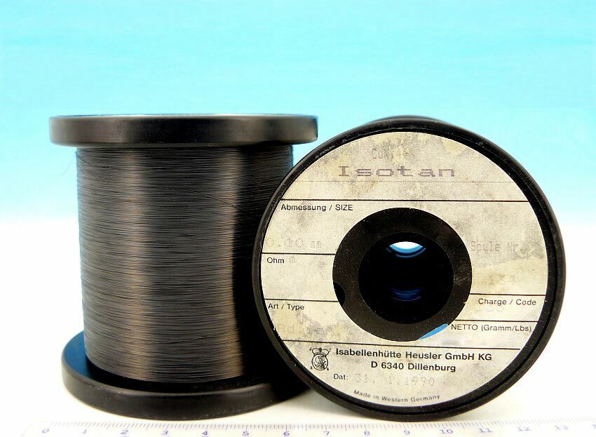 200ft 60m O ISOTAN Constantan 38AWG 0.1mm 61.77 Om Resistance WIRE 0,1 0.10 0,10