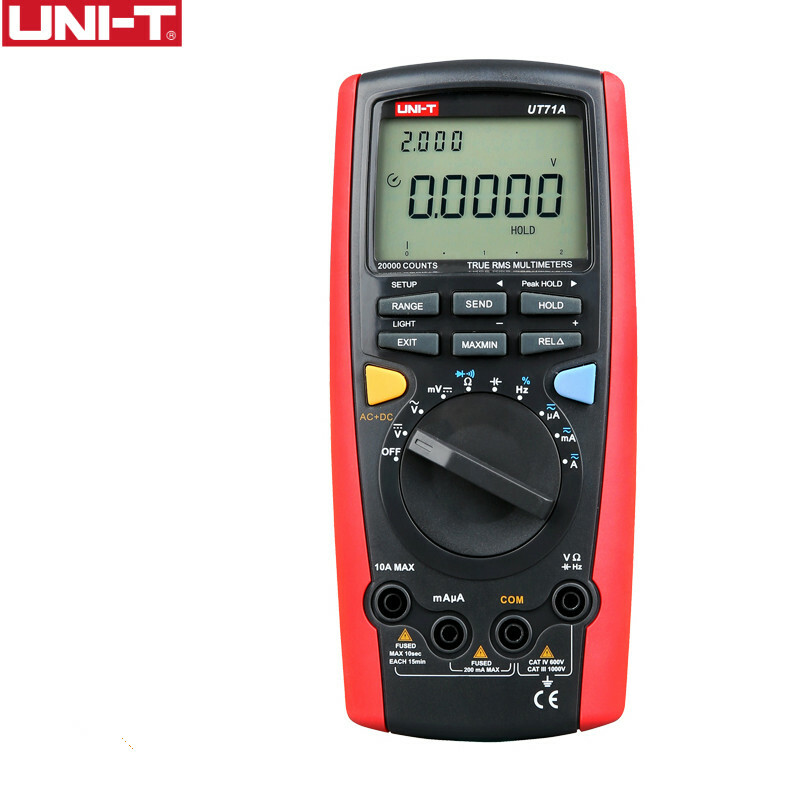 . UT71A True RMS USB DMM Digital Multimeter AC DC Volt Amp Ohm Cap Tester