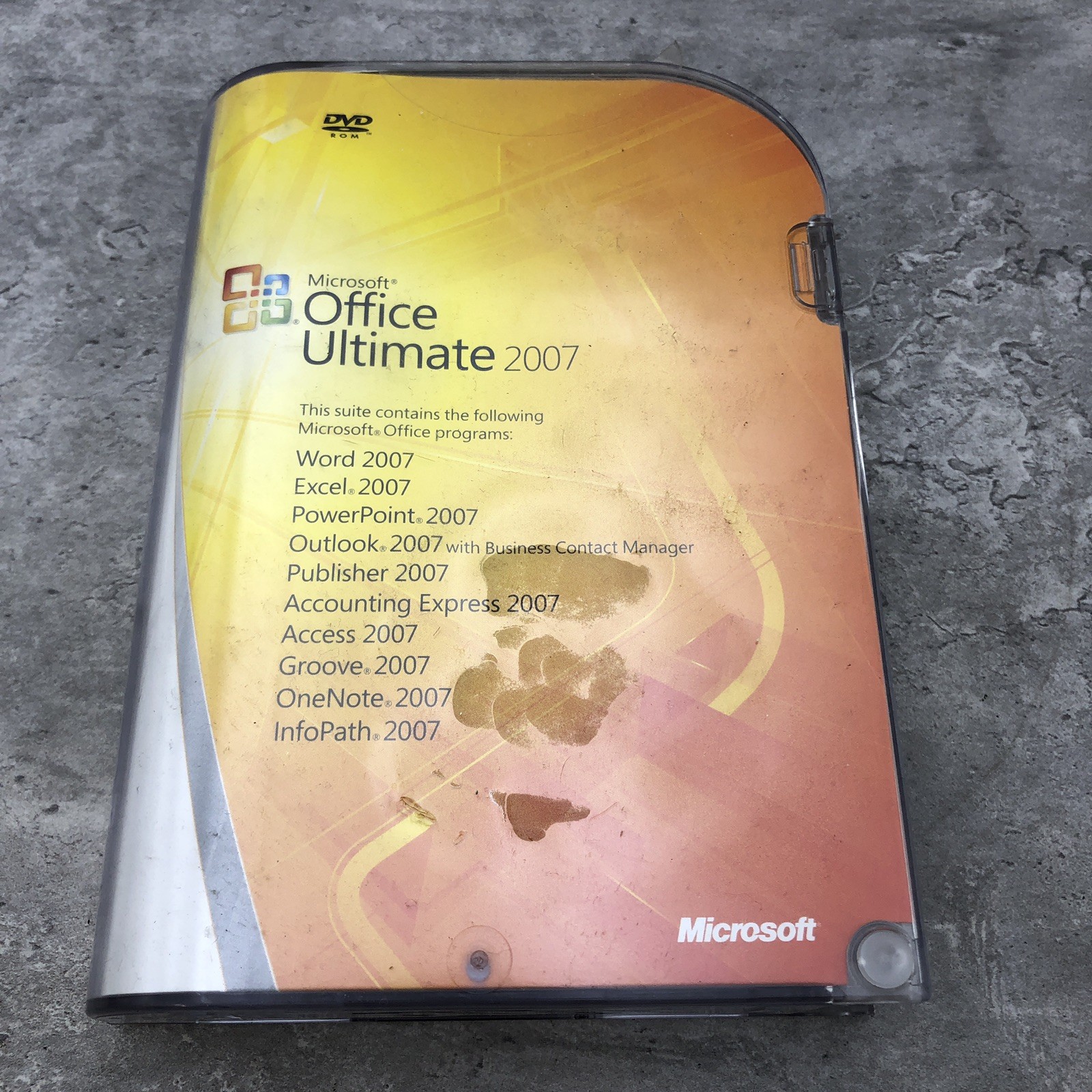 Microsoft Office Ultimate 2007 With Product Key 2 Disc Set English Academic