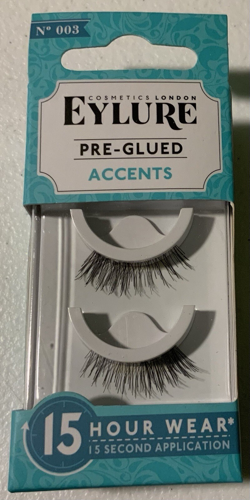 Eylure Pre-Glued Eyelashes Accents No.003 New 15 Hours Wear