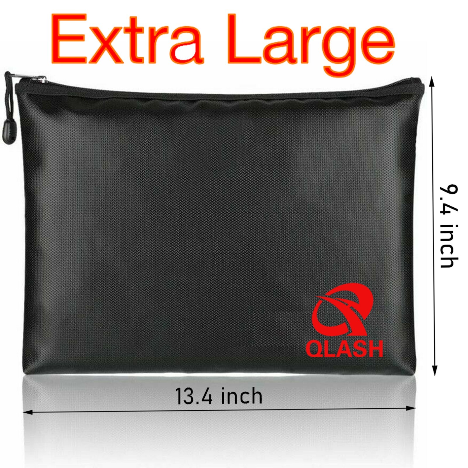 Upgrade New 2000℉ Fire Proof Document Bag Water Resistant Cash Certificate Safe