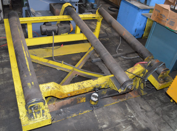 70" 3-ROLL POWERED TANK TURNING ROLLS w/3/4 HP VARI-SPEED DRIVE - PEDAL - #27528