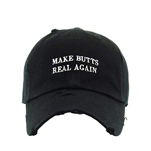 Make Butts Real Again Vintage Baseball Cap Embroidered Distressed Dad Hat