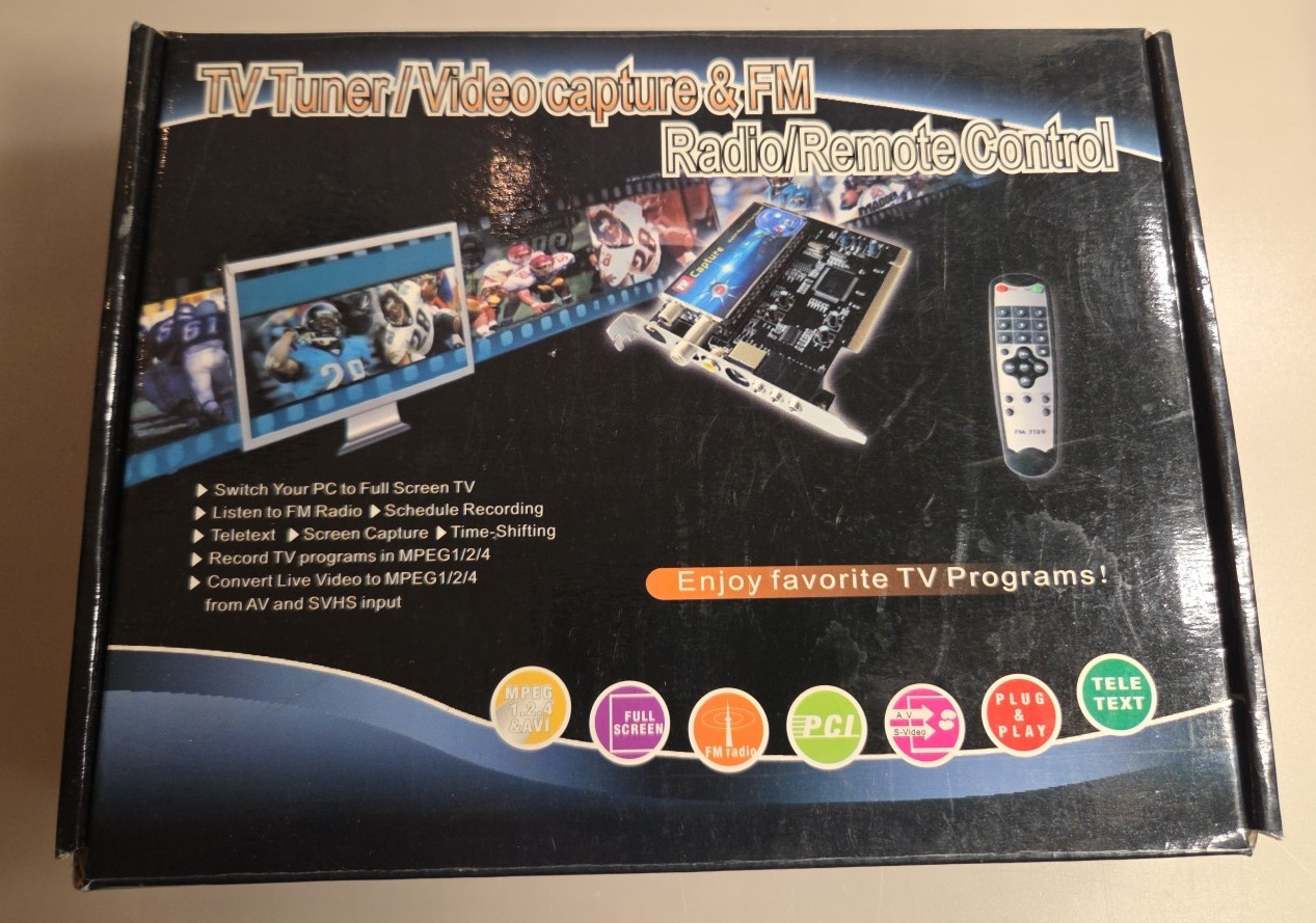 Sabrent PCI TV Tuner / Video Capture Card With Remote Control, Open Box