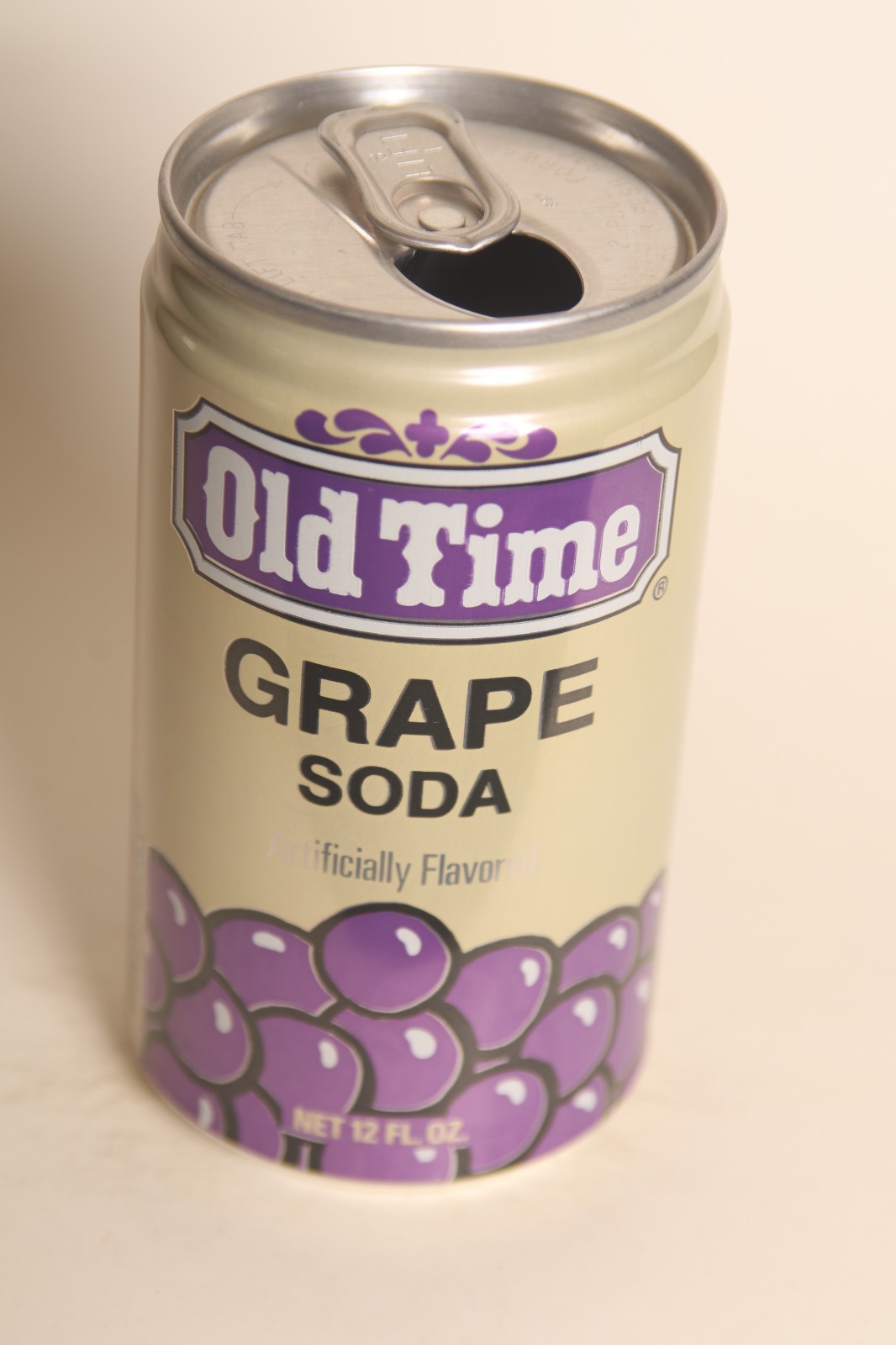 Old Time Grape soda can - 12oz
