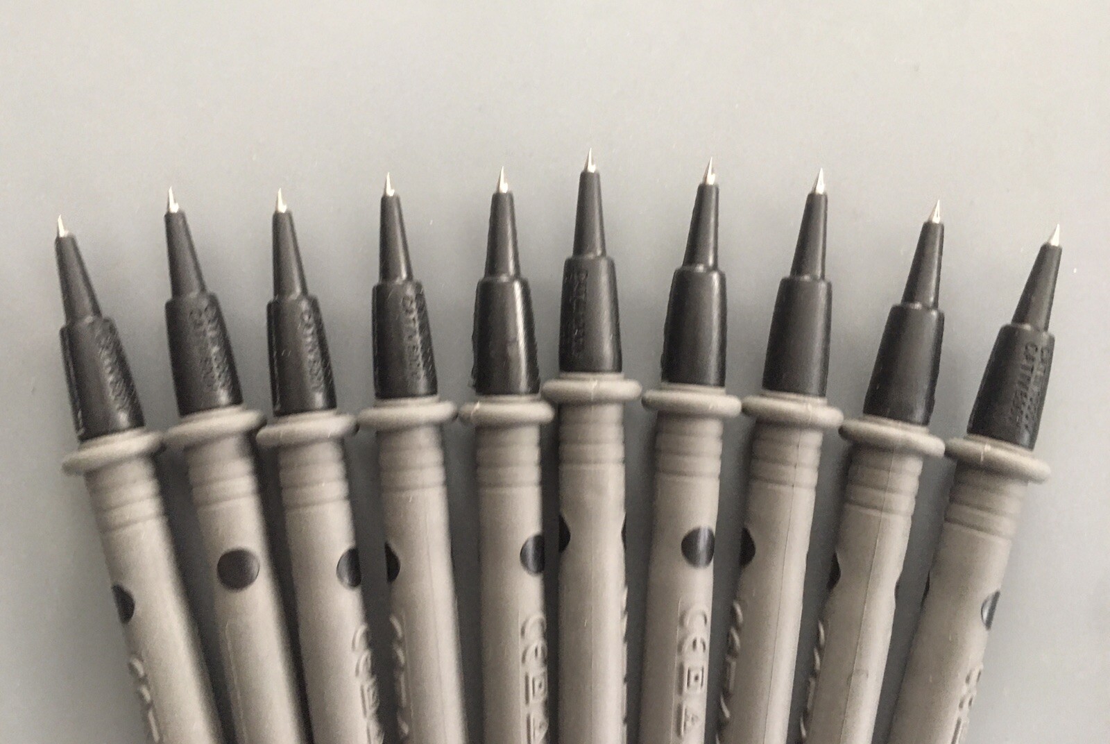 (Qty-10) DVM Probe Tips / Ends, 1000-V Rated, Replacement Probe Ends