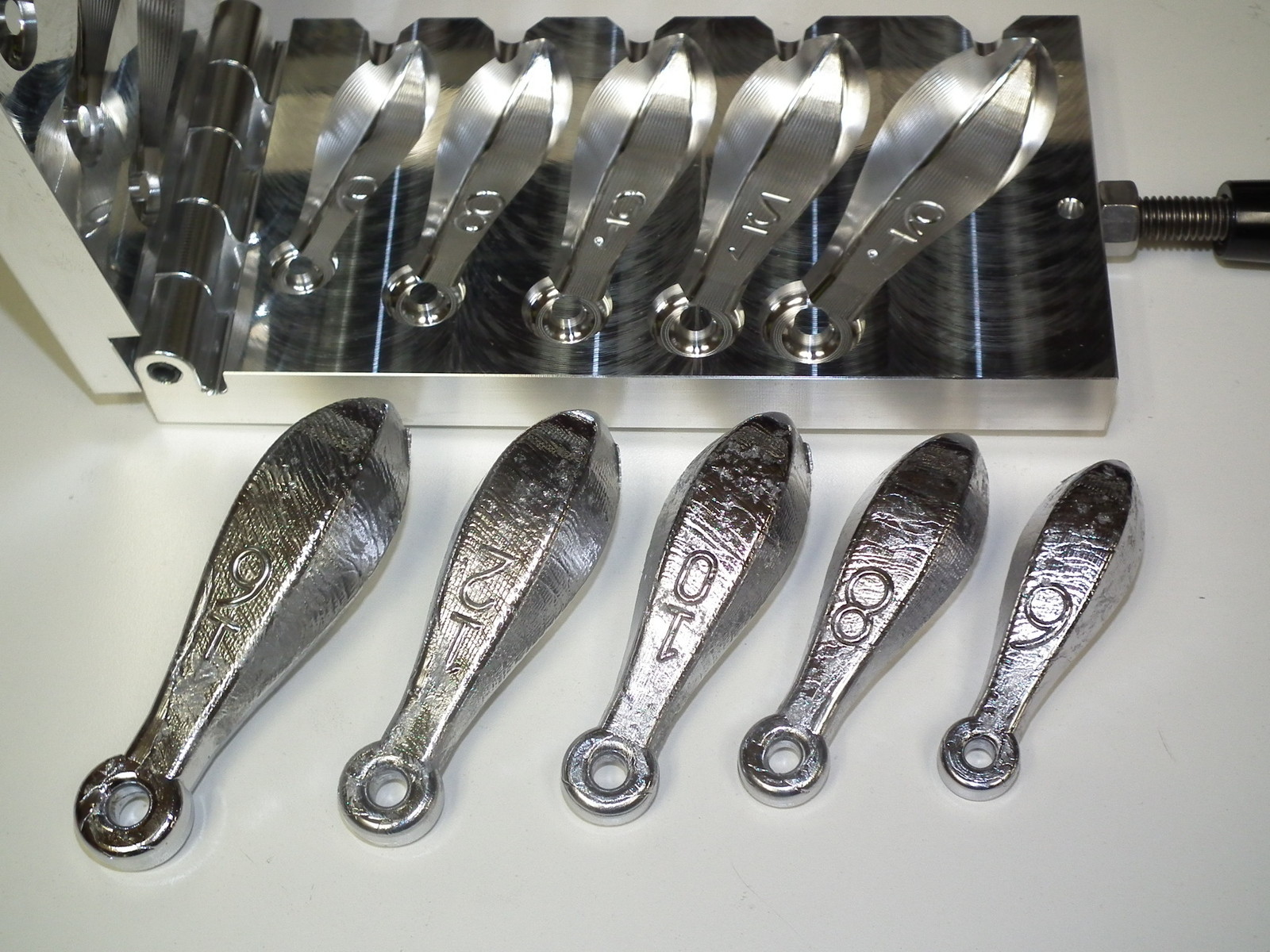 Saltwater Bank Sinker mold 6,8,10,12,16oz CNC Aluminum