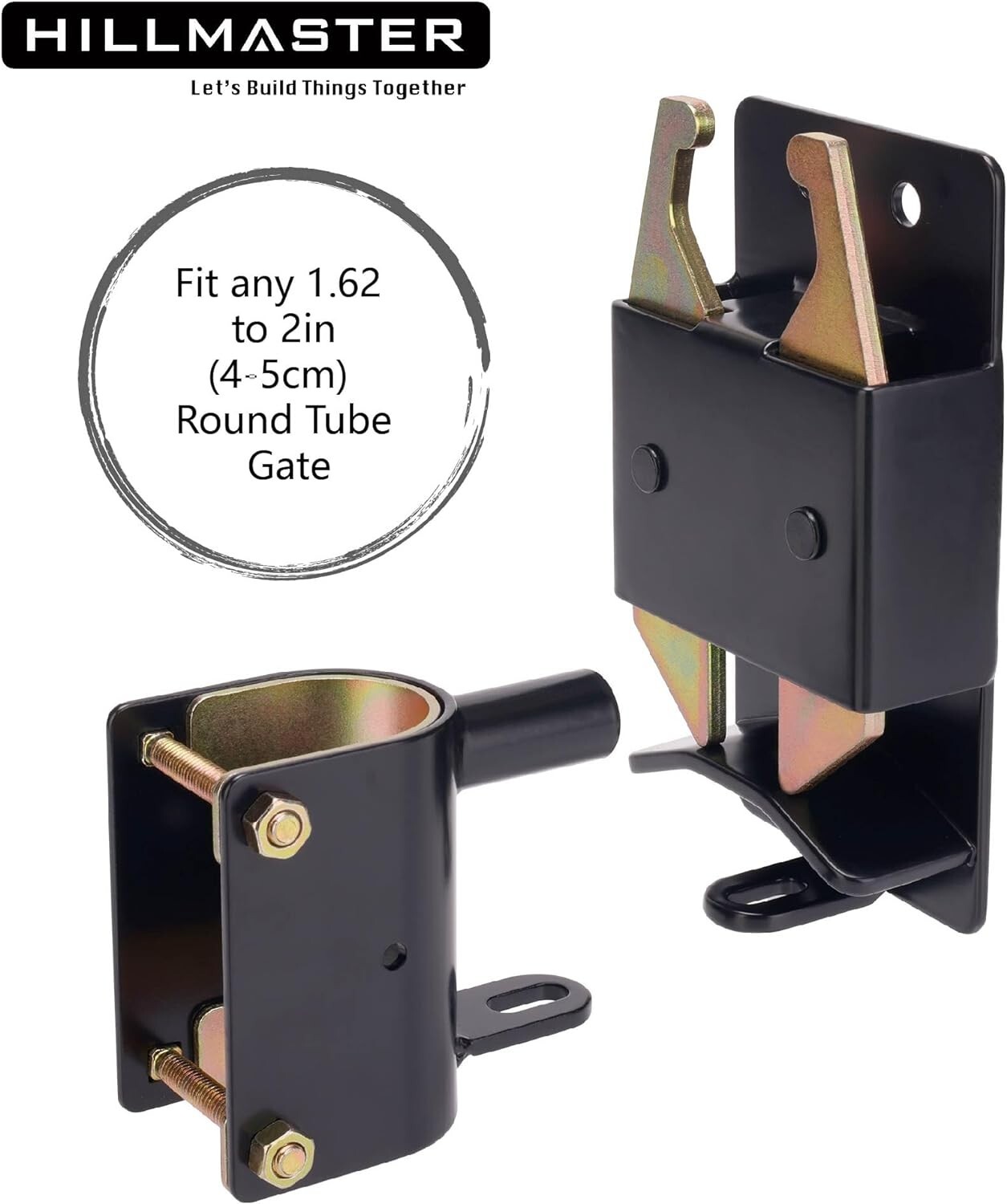 Heavy Duty 2 Way Farm Gate Latch Two Way Fence Gate Latch for Metal Gates Cattle