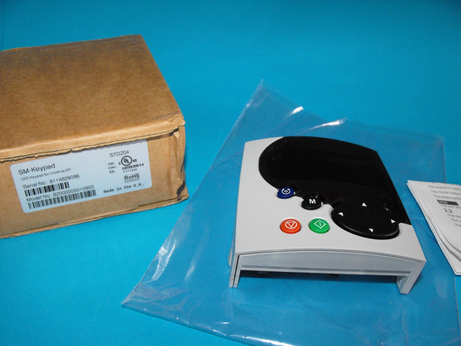 Control Techniques SM-Keypad.KEYPAD FOR UNIDRIVE SP.STDZ04.SER.N.8114829086.NEW