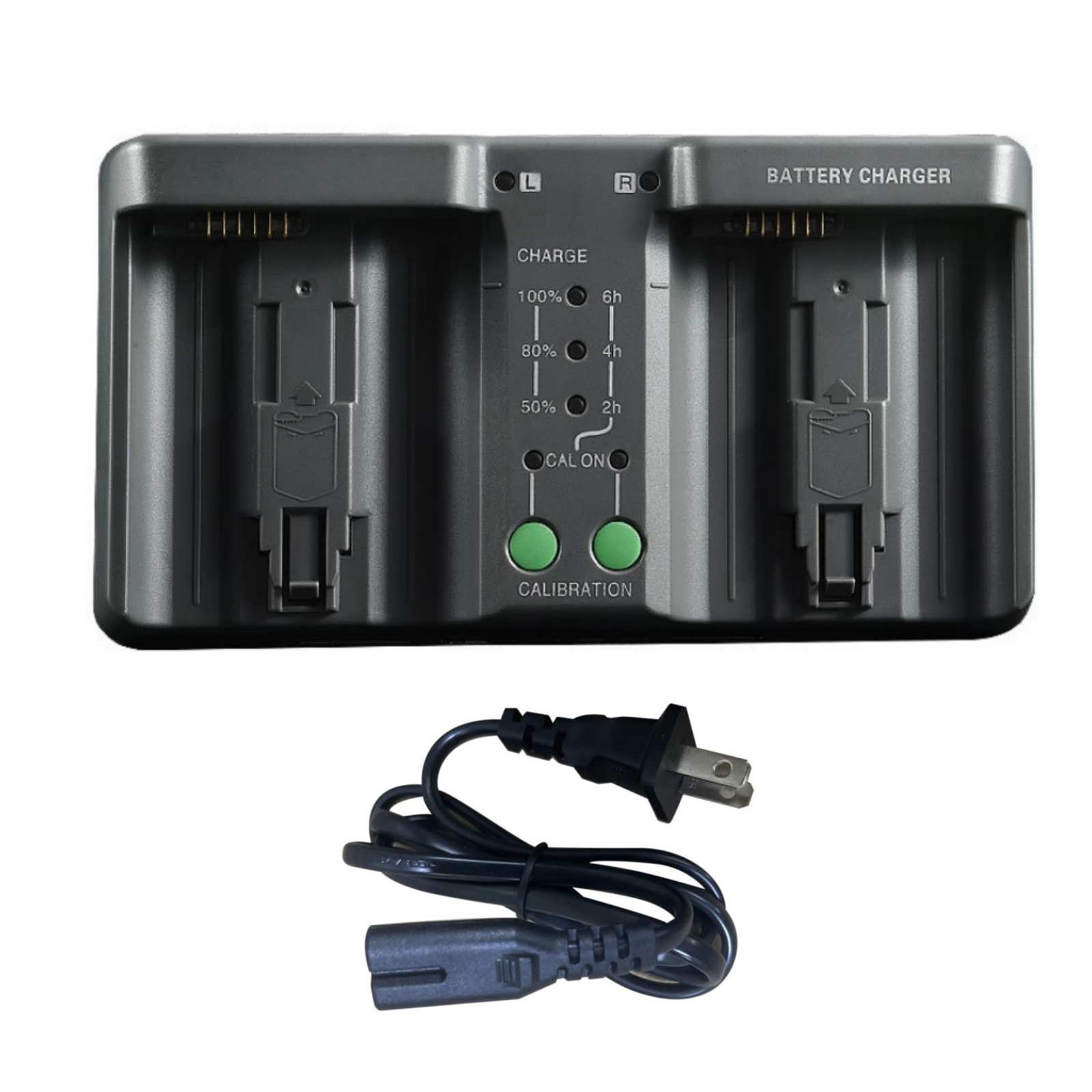 Grey Dual Battery Charger for Nikon EN-EL18 EN-EL4A D4S D5 for Canon LP-E4 EOS