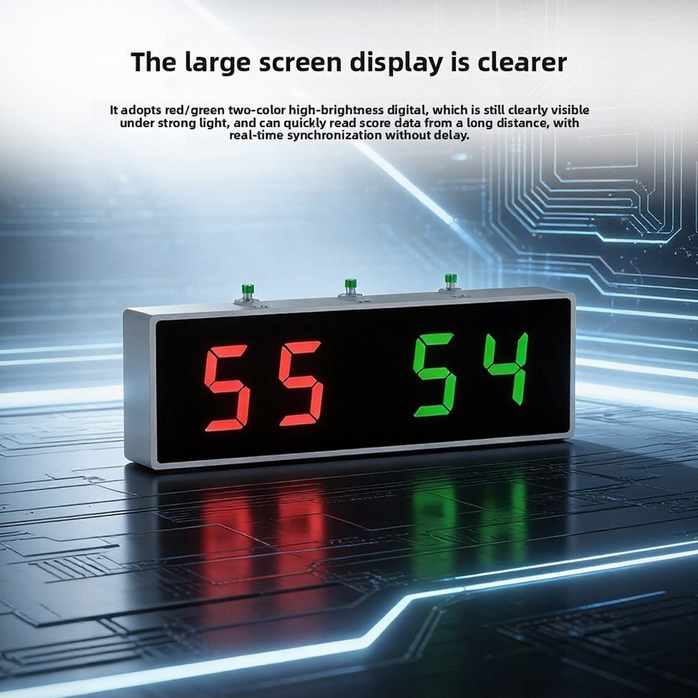 LED Scorer for Billiards with Rechargeable and Immediate Updates