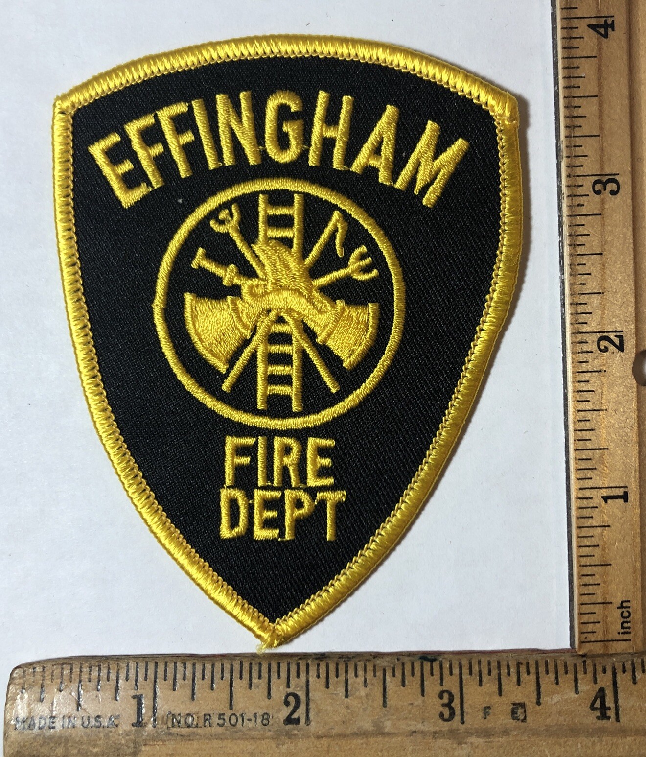 Vintage Effingham Illinois Fire Department Patch Rescue Emergency