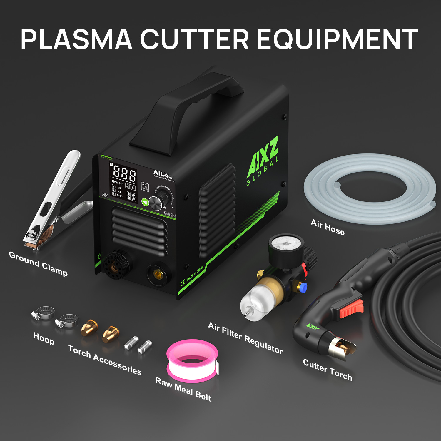 45A Non-Touch Pilot Arc Non-HF IGBT Plasma Cutting Machine AIXZ Dual Voltage US