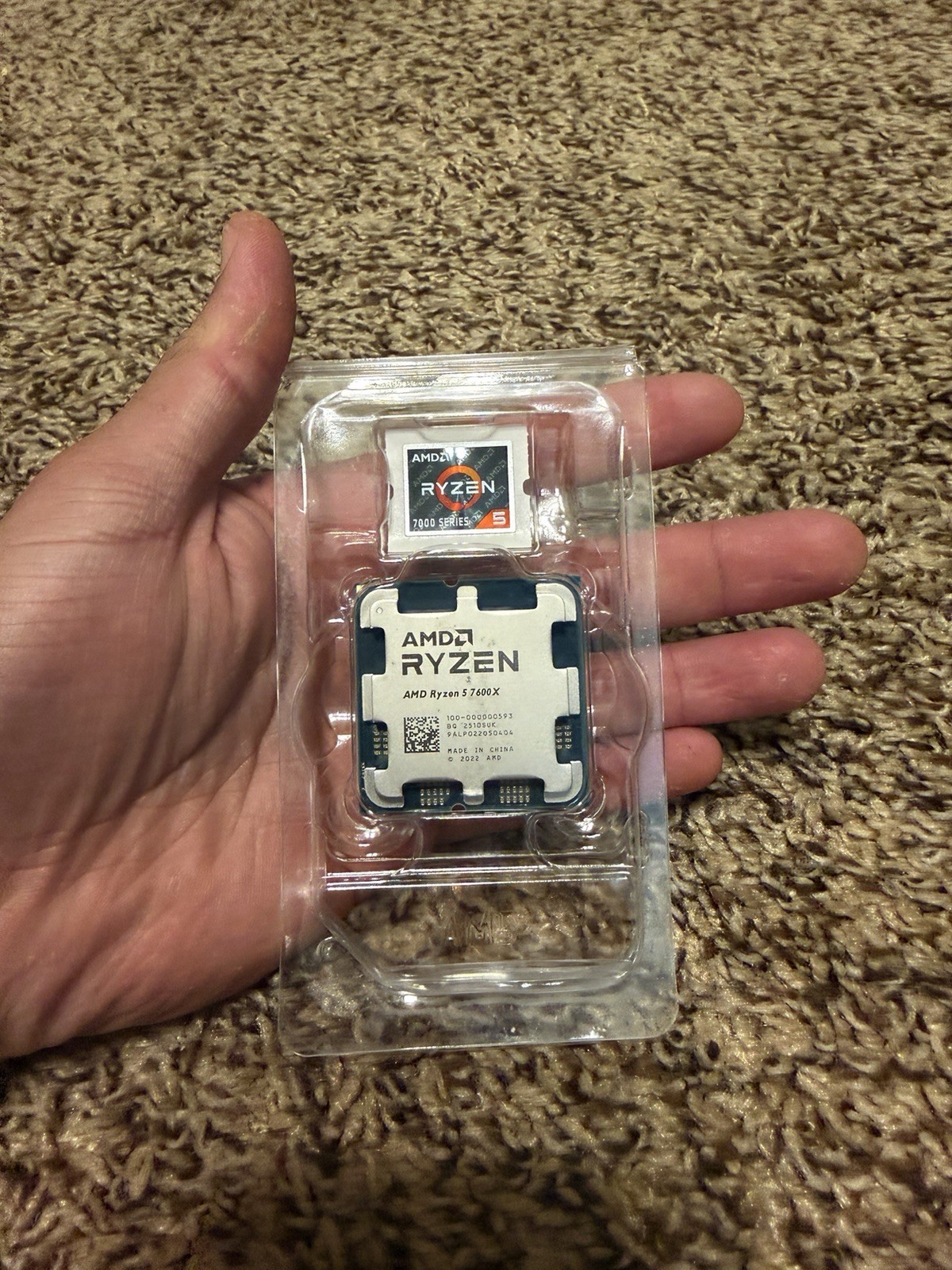 AMD Ryzen 5 7600X 6-Core Socket AM5 Processor 4.7GHz 32MB L3 Cache
