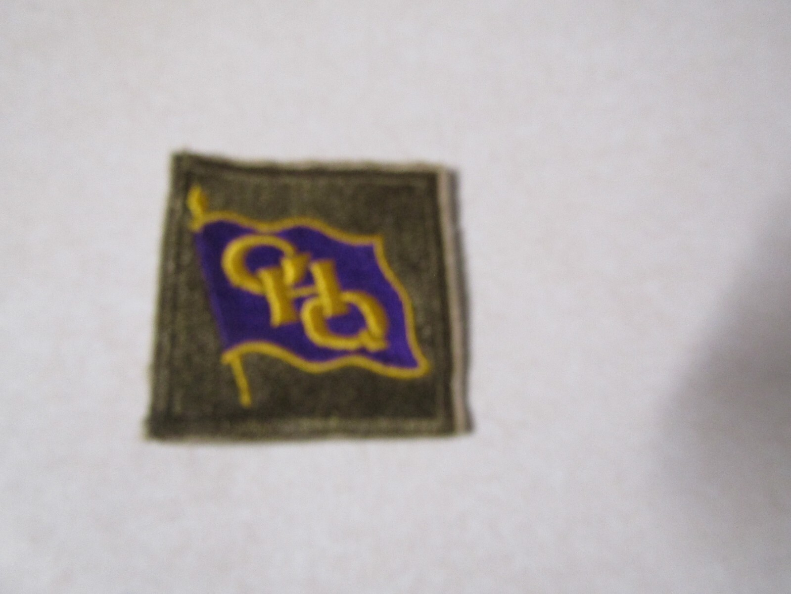 MILITARY PATCH OLD ORIGINAL WW2 ERA GHQ SOUTHWEST PACIFIC