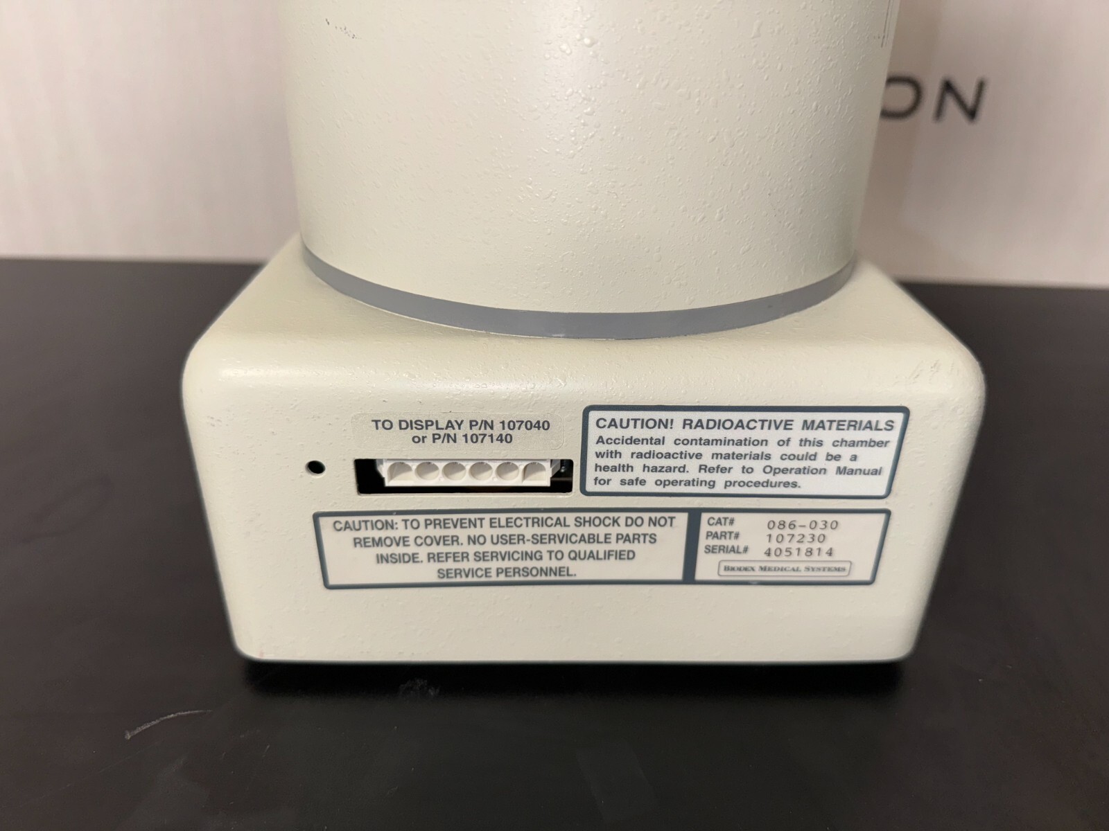 Biodex Dose Calibrator Chamber 086-030 #17096