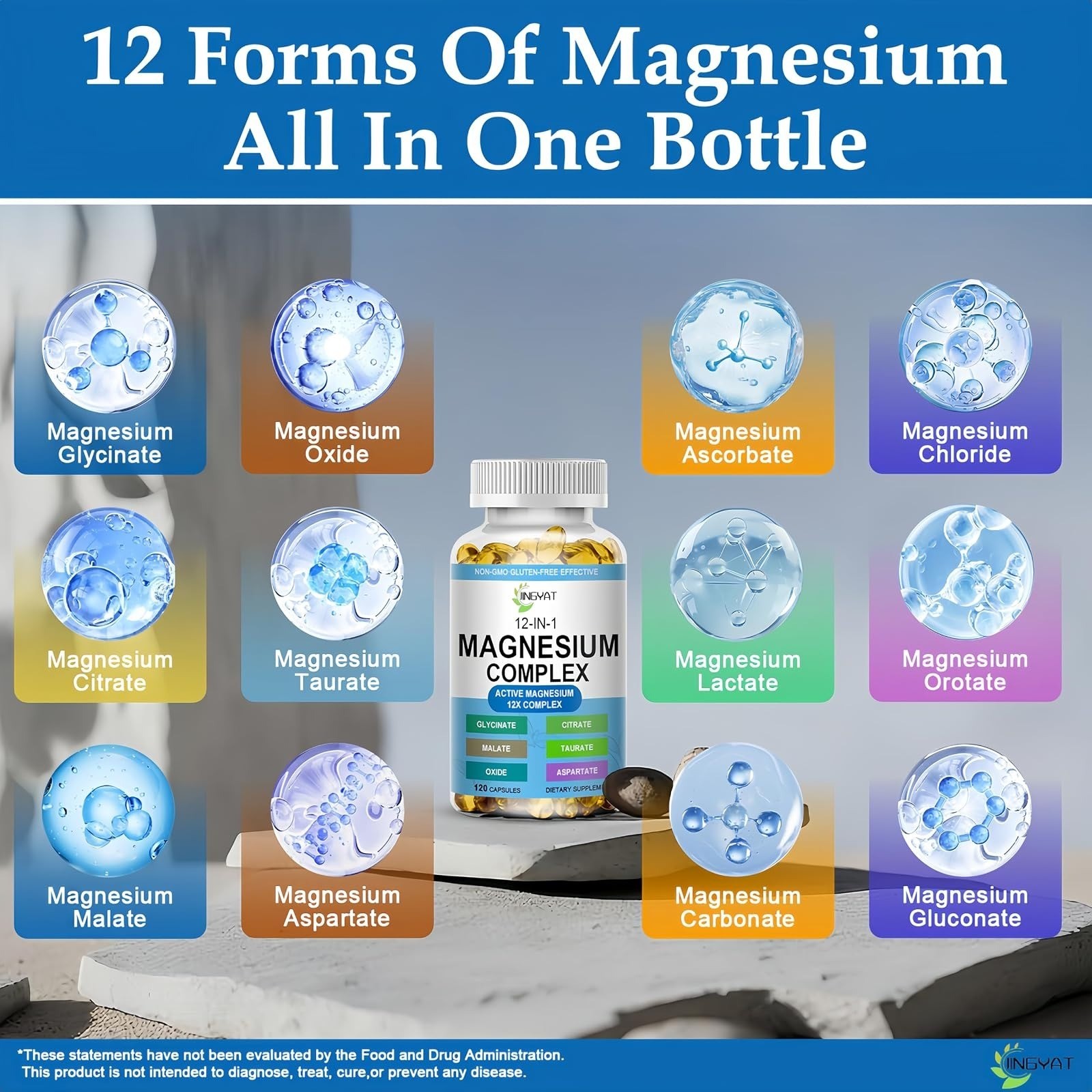 Magnesium Complex Softgels - 12-in-1 High Absorption Supplement