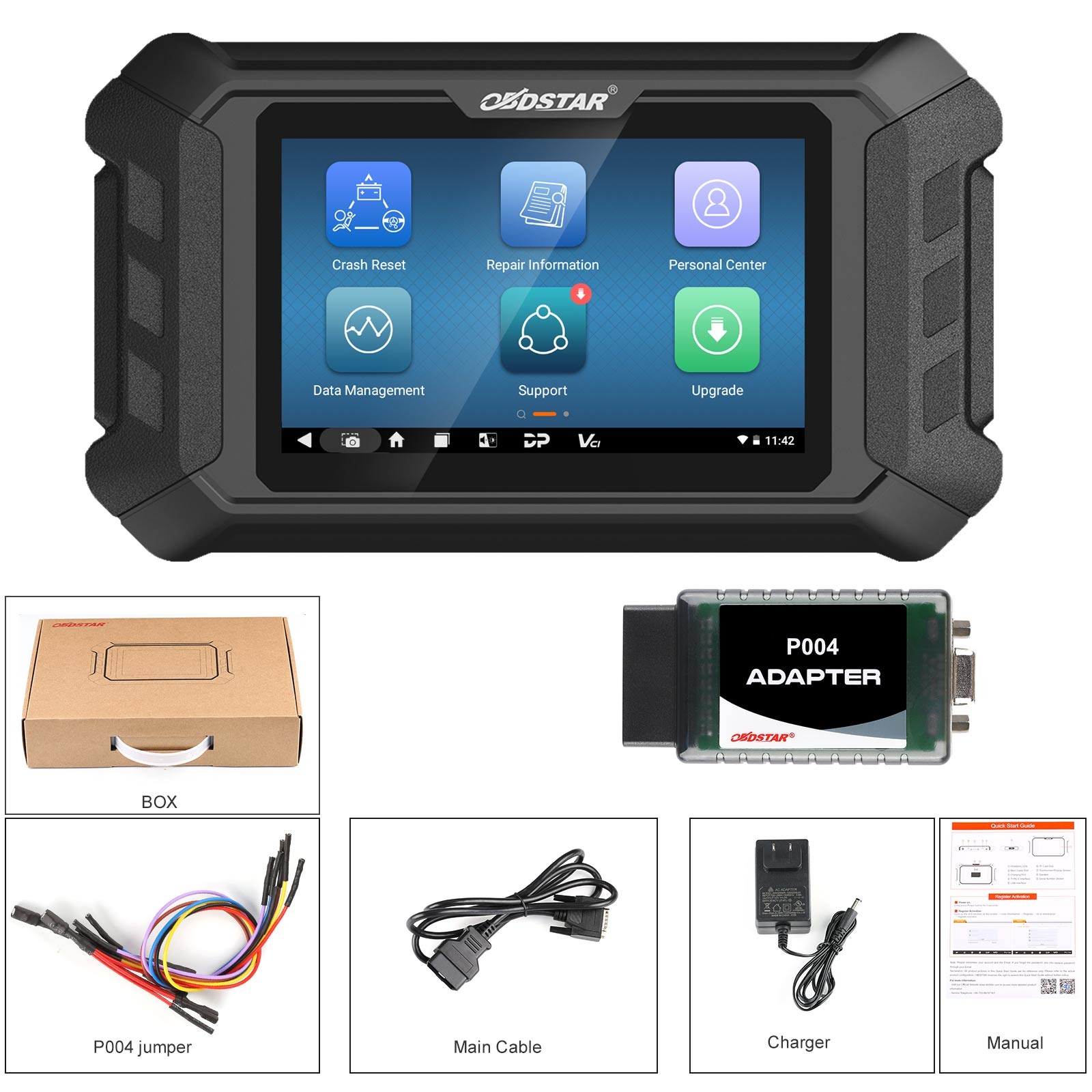 OBDSTAR P50 Reset Equipment Covers 102 Brands and 16000+ E-C-U Part No.