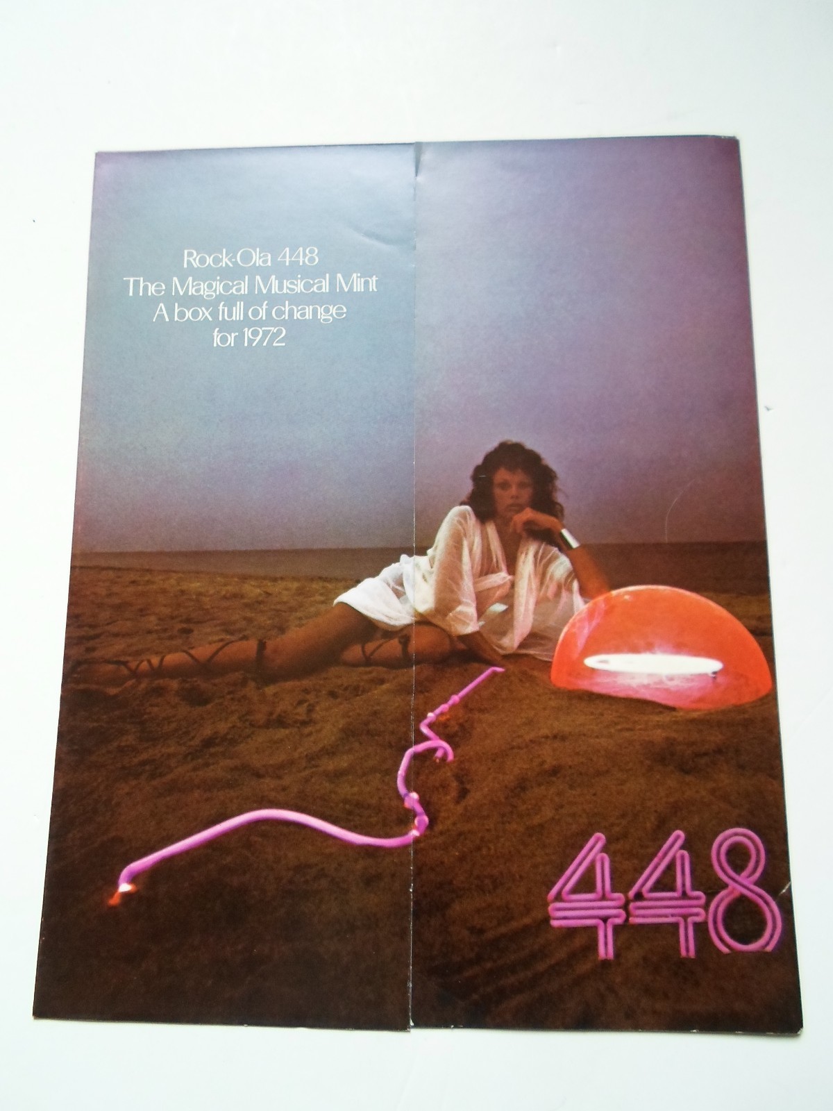 448 MUSICAL MINT By ROCK OLA 1972 NOS ORIGINAL JUKEBOX PHONOGRAPH FLYER BROCHURE