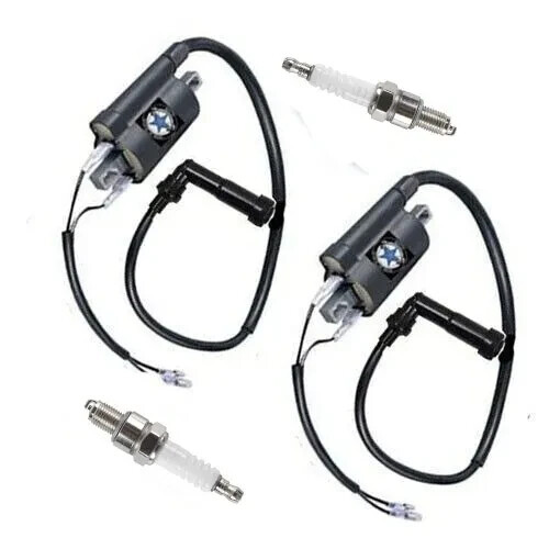 2x Ignition Coil +Spark Plug for Suzuki VS800GL VS800 Gl Intruder 800 1992-2004