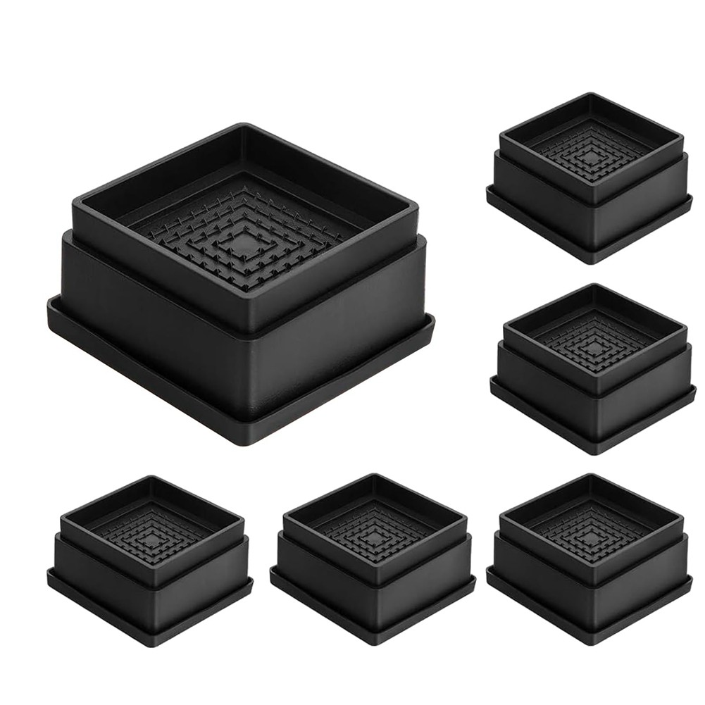 Bed Risers 1 Inch, 6pcs Adjustable Bed Furniture Riser, Heavy Duty Bed6227