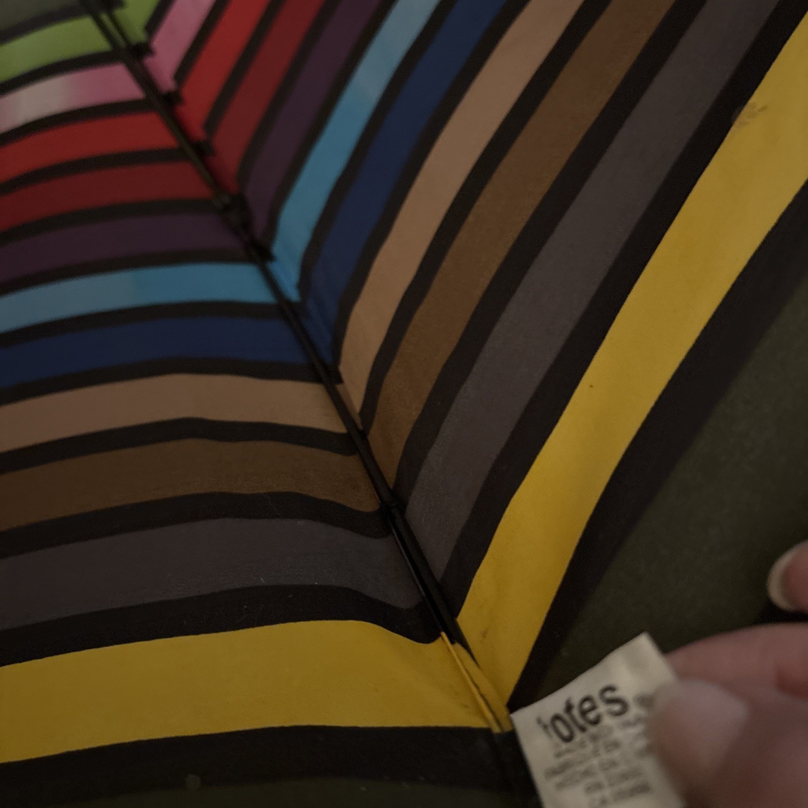 TOTES-Rainbow Colored Umbrella