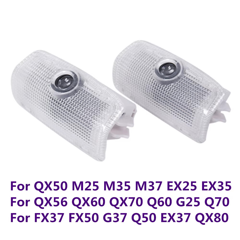 LED Door Logo Projector Lights for Infiniti Q50 Q60 FX37 QX60 QX70 G37