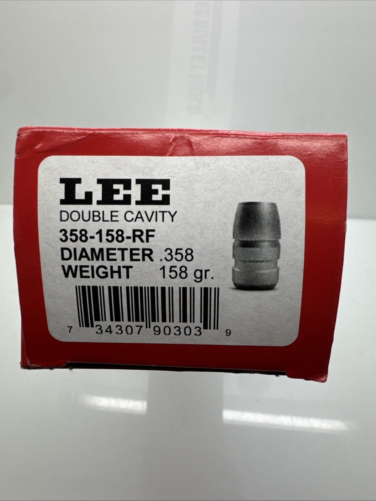 Lee Precision Double Cavity Bullet Mold .38/.357cal 358-158-RF .358 158gr #90303