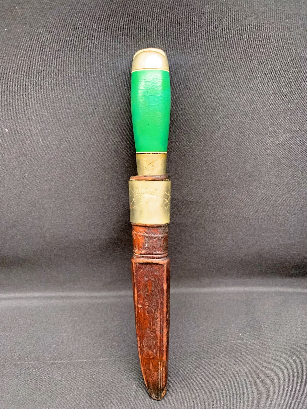 OLD SCANDINAVIAN PUUKKO KNIFE, 19TH, FINLAND, NORWAY, SWEDEN, BARREL, COD FISHER