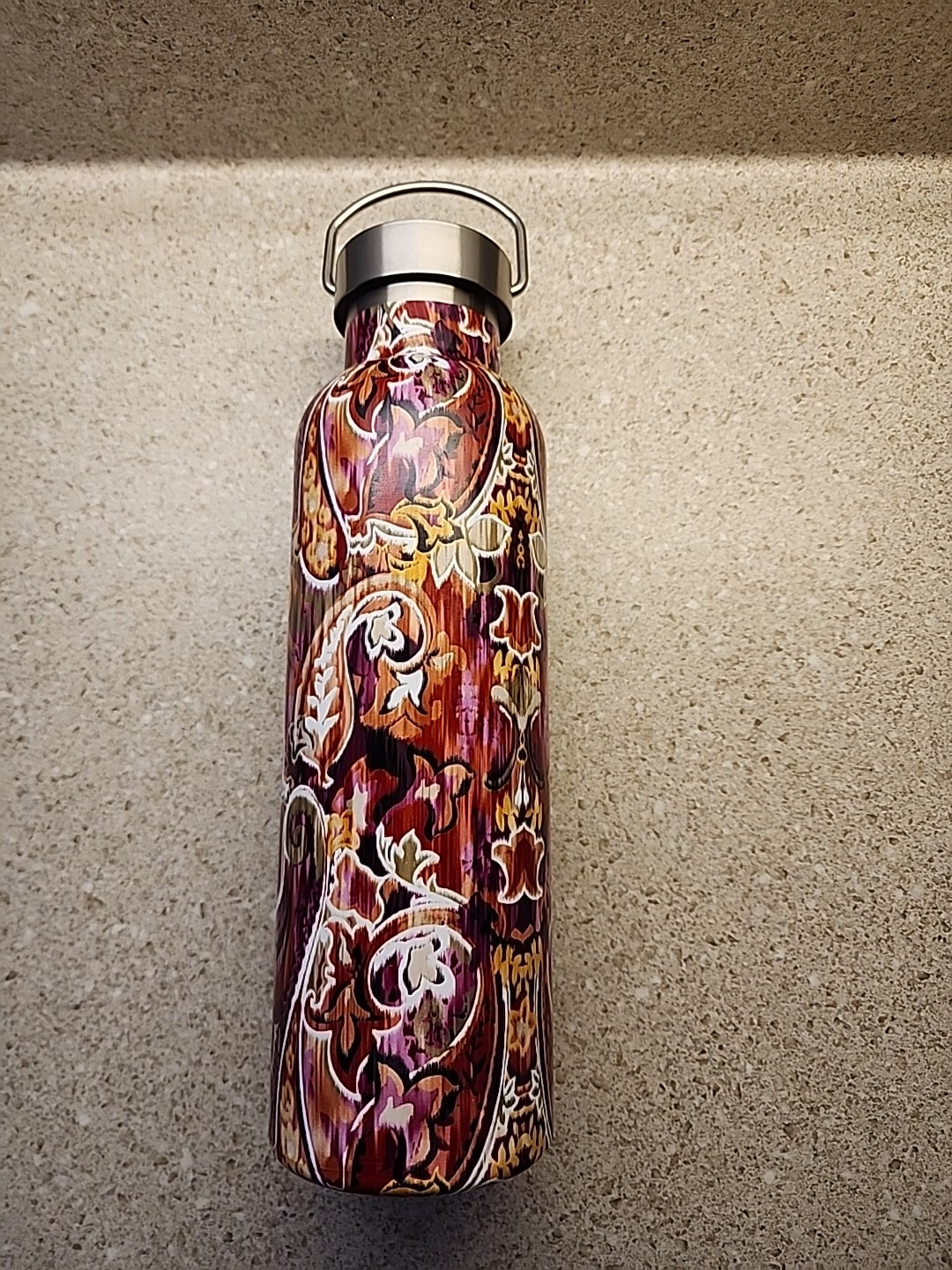 GWP Sports Water Bottle Stainless Steel Reusable 20 oz Magenta Orchid New