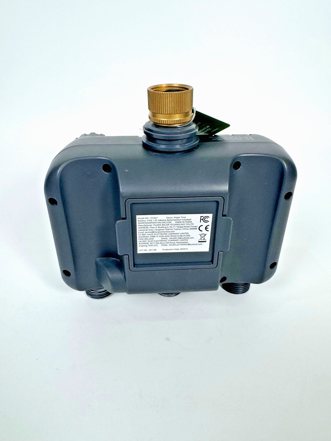 RainPoint ITV347 3-Zone Water Timer Garden Hose Sprinkler Controller USED
