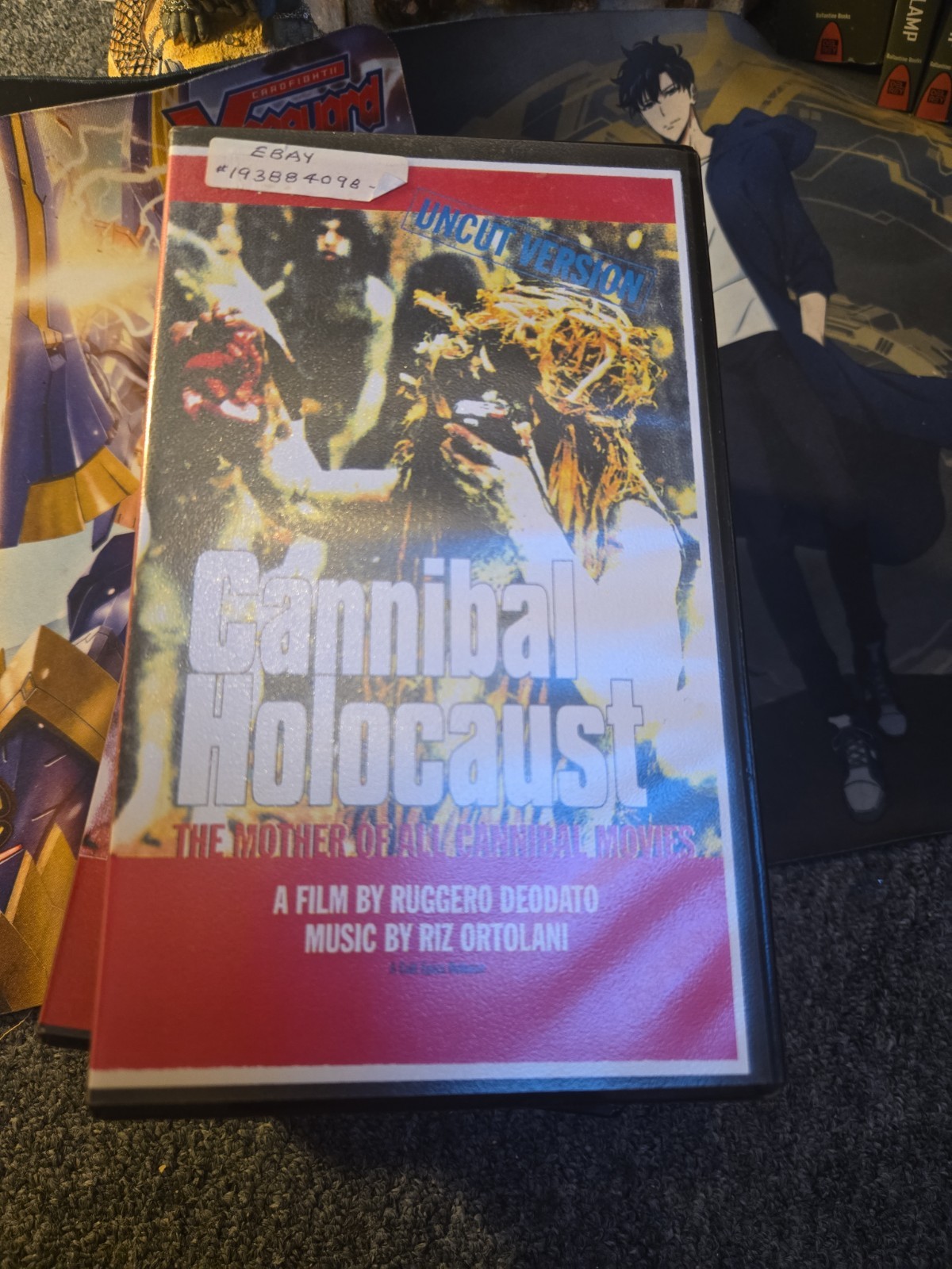 1 Cannibal Holocaust VHS Tape Horror Grotesque Cannibalism Bootleg Vintage Movie