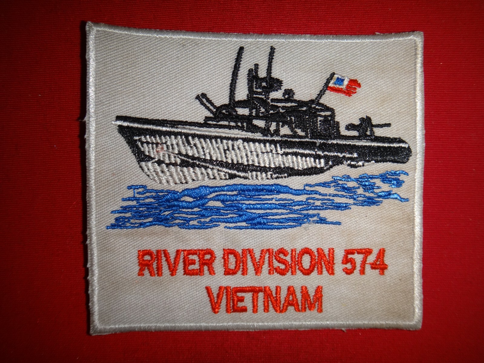Vietnam War Patch US Navy PBR Brown Water RIVER DIVISION 574 VIETNAM