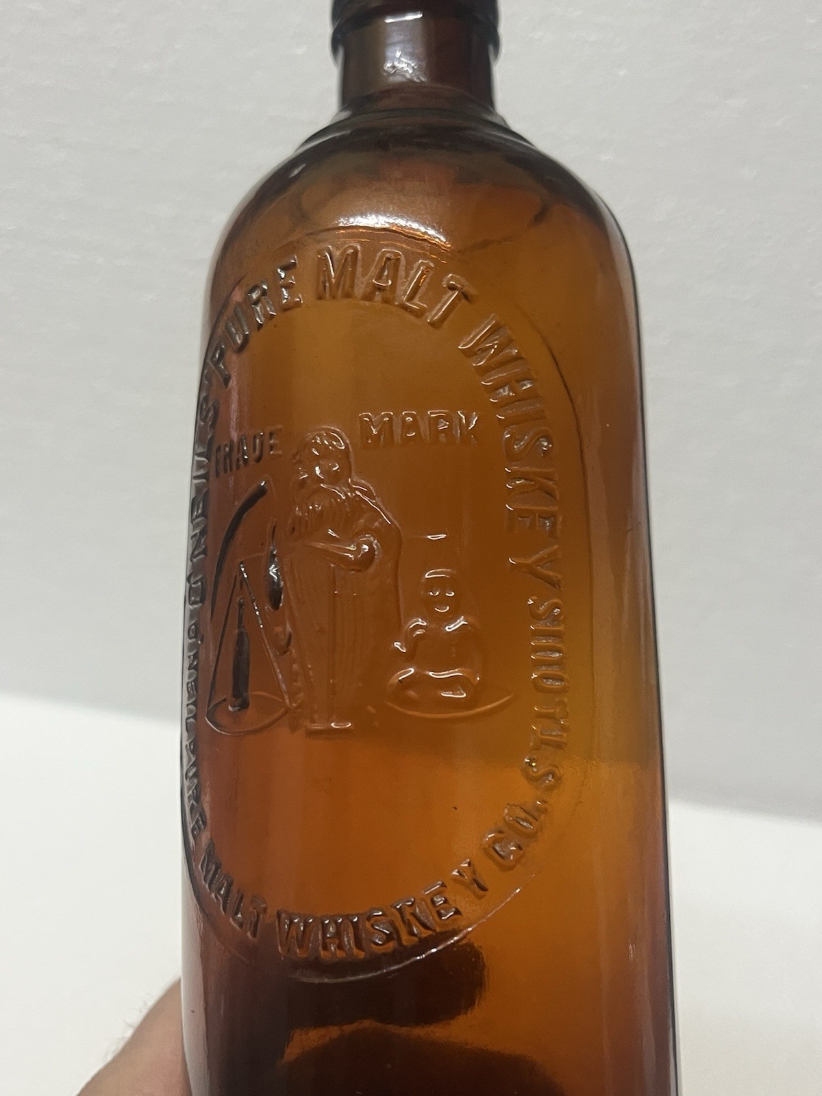 oneil’s pure malt whiskey bottle St. Louis