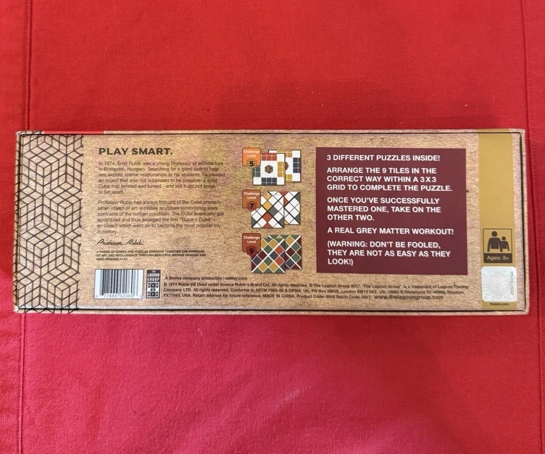 Lagoon Rubik Matching Tile Puzzle-Challenging 3 In 1 Puzzles Complete