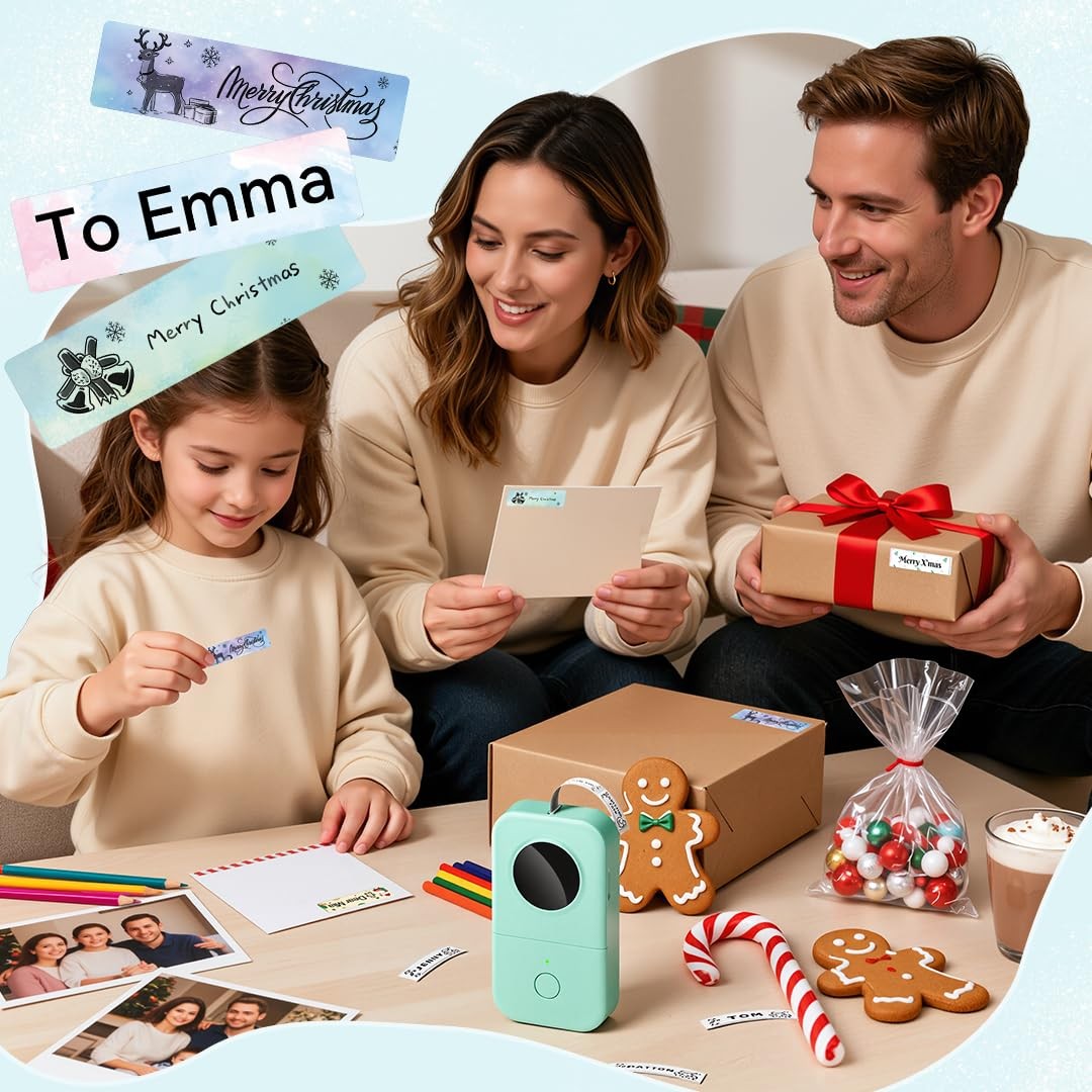 Phomemo D30 Label Maker Machine Portable Bluetooth Mini Label Printer