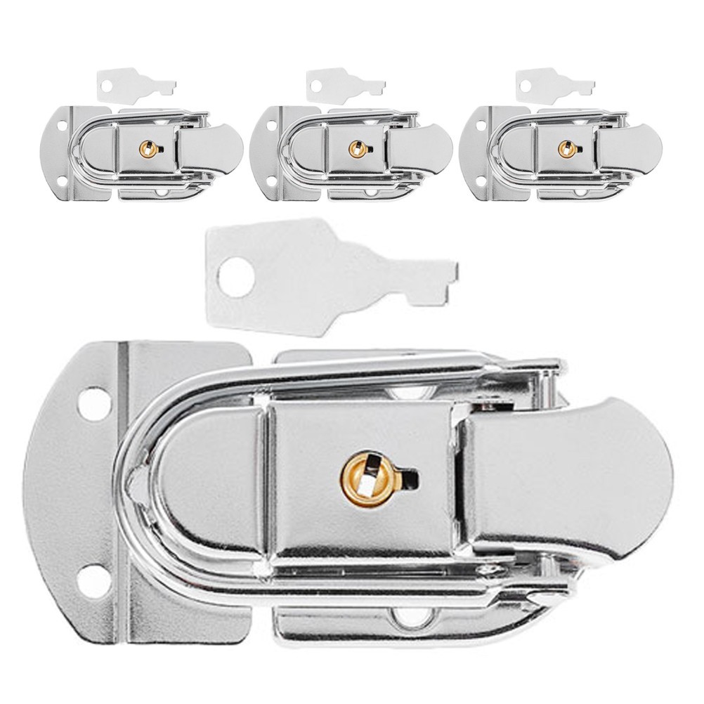 4 Pcs Metal Latch Box Replacement Jewelry Clasp Small Latches Hardware