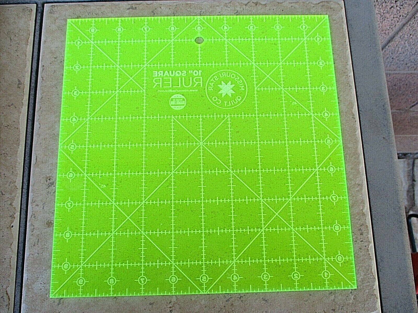 10" Square Ruler Making Layer Cakes from Scraps Template Missouri Star Quilt Co