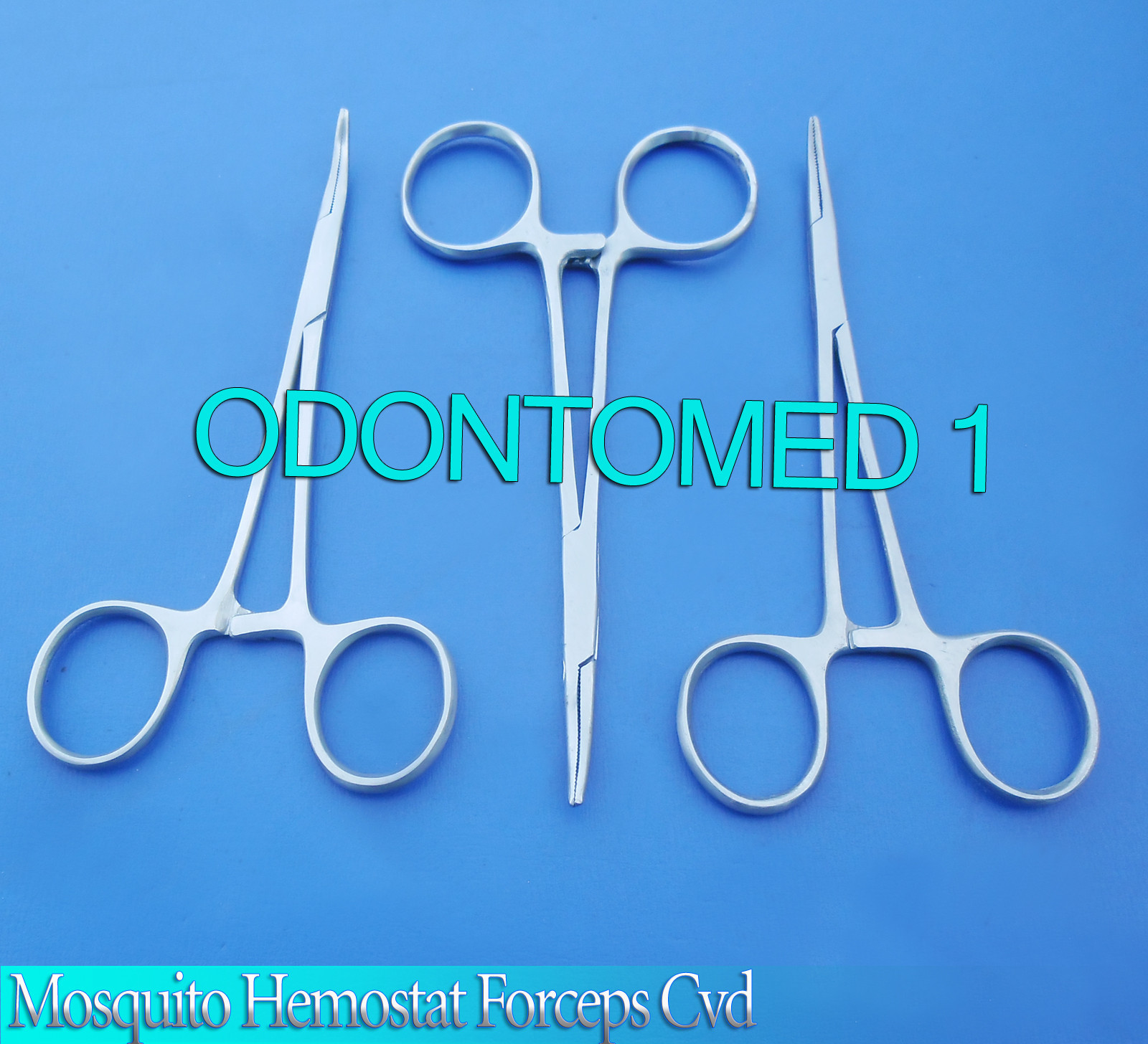 3 Micro Mosquito Hemostat Forceps Curved Fine Point 5" Surgical Instruments