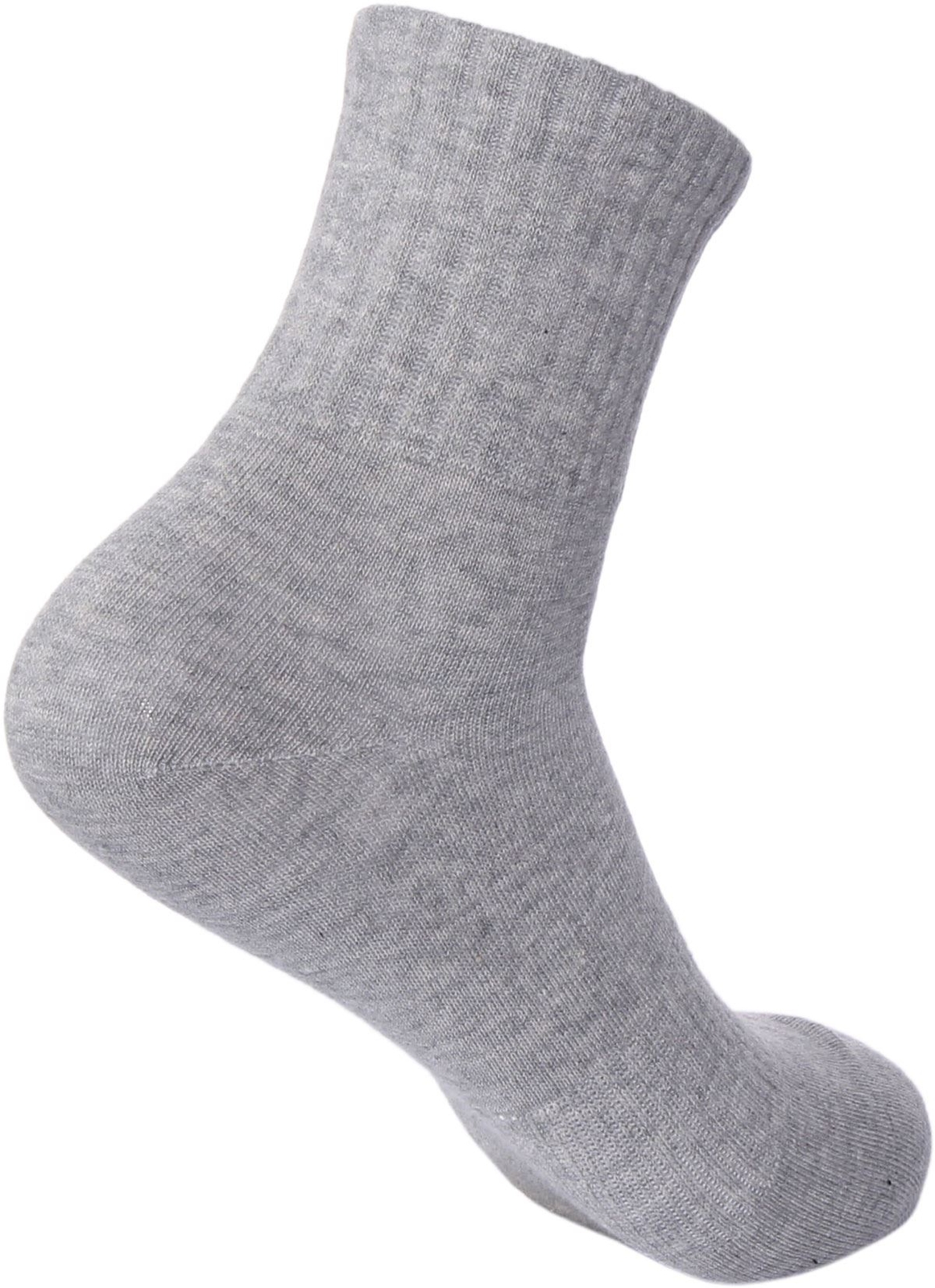 JUSTINREESS ENGLAND Single Crew Mens Cotton Socks In Grey